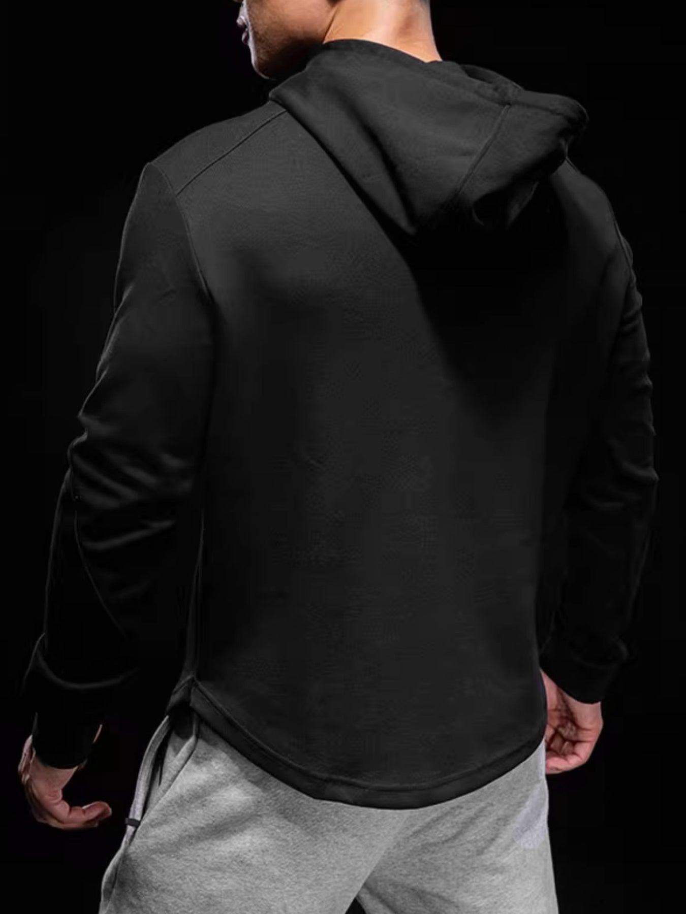 CozySpacer Curve Hem Hoodie