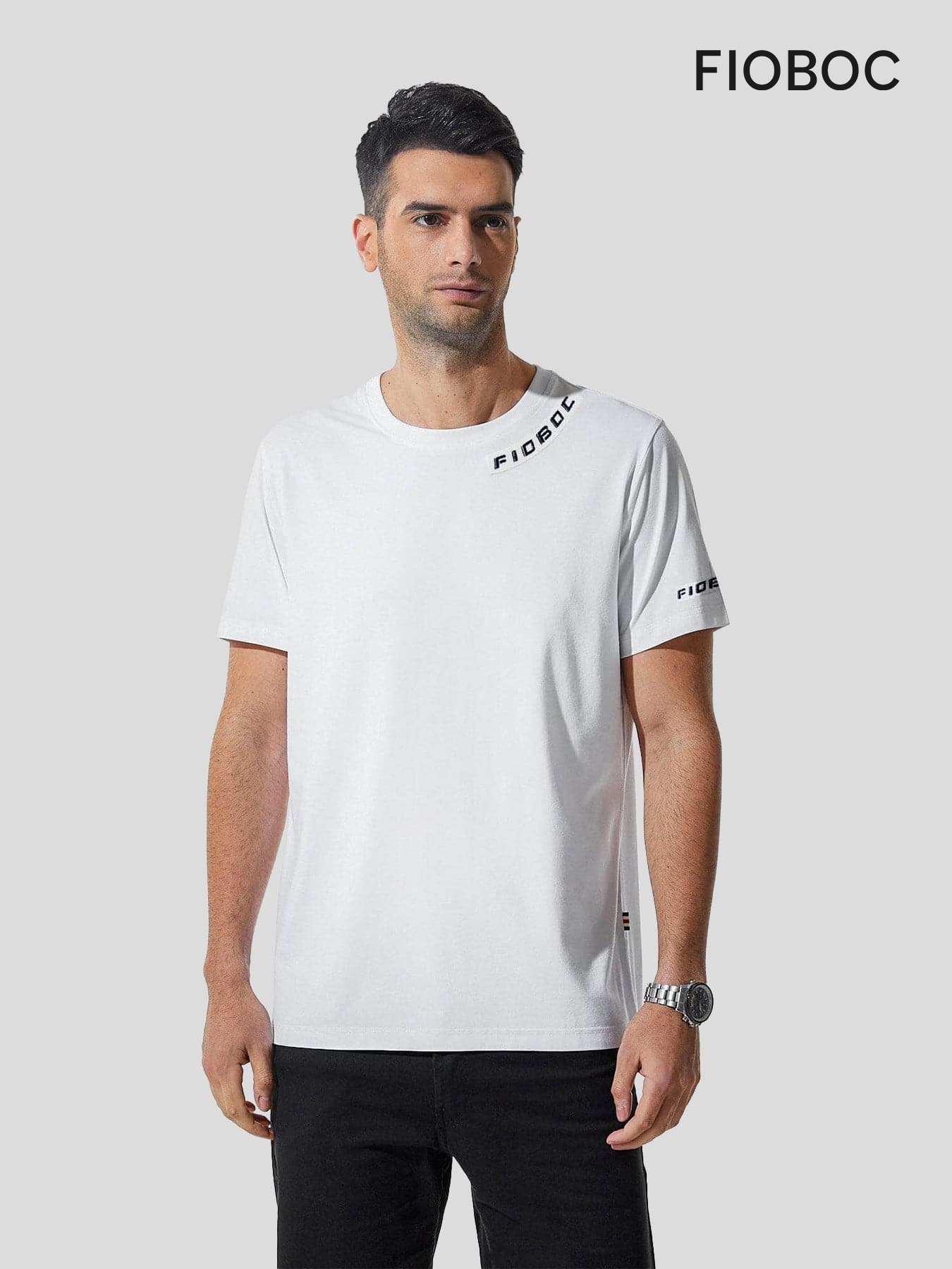 Fioboc Casual Embroidered T-shirt