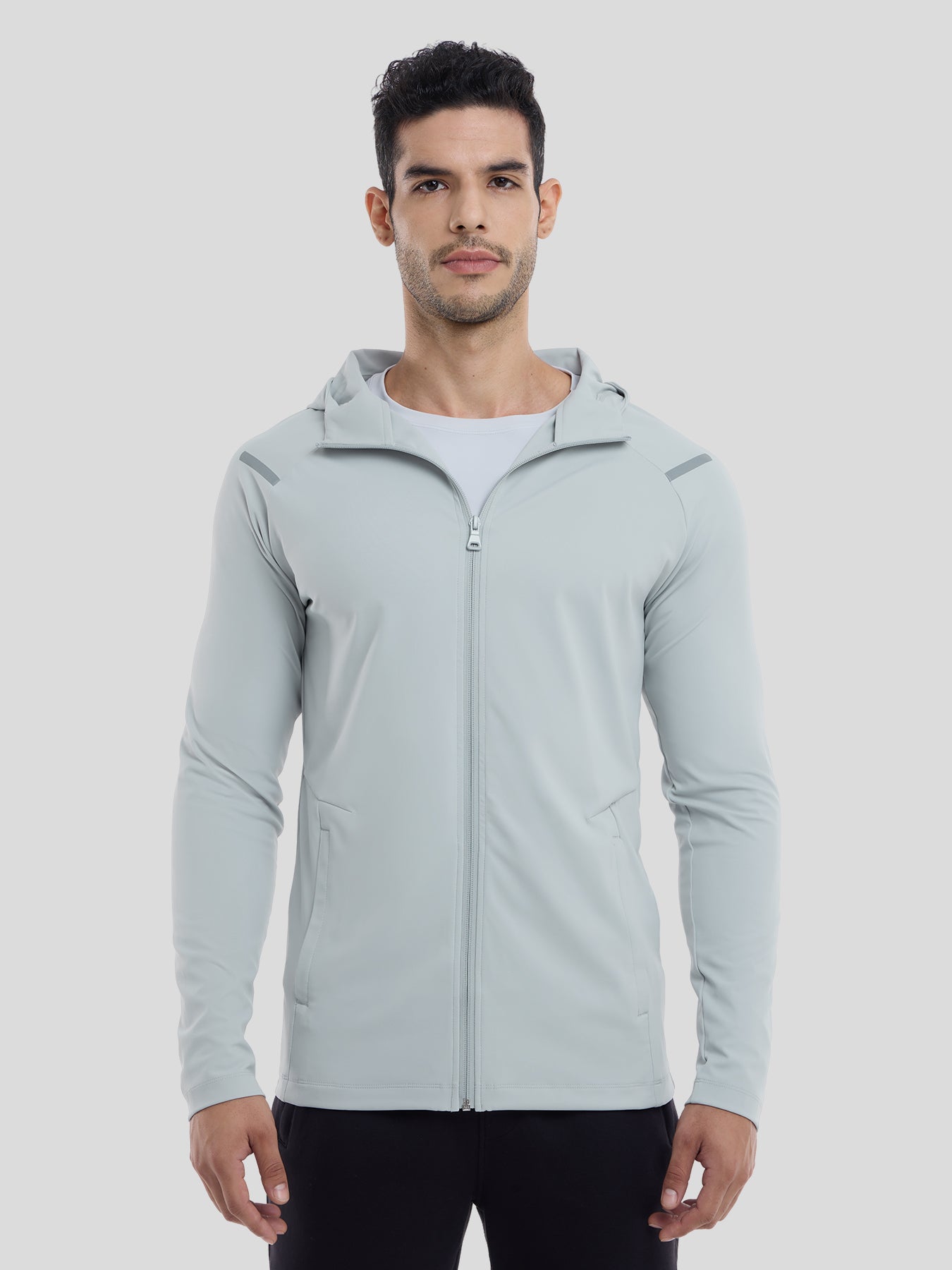 SmoothBlend Quick Dry Sports Fitness Hooded Jacket