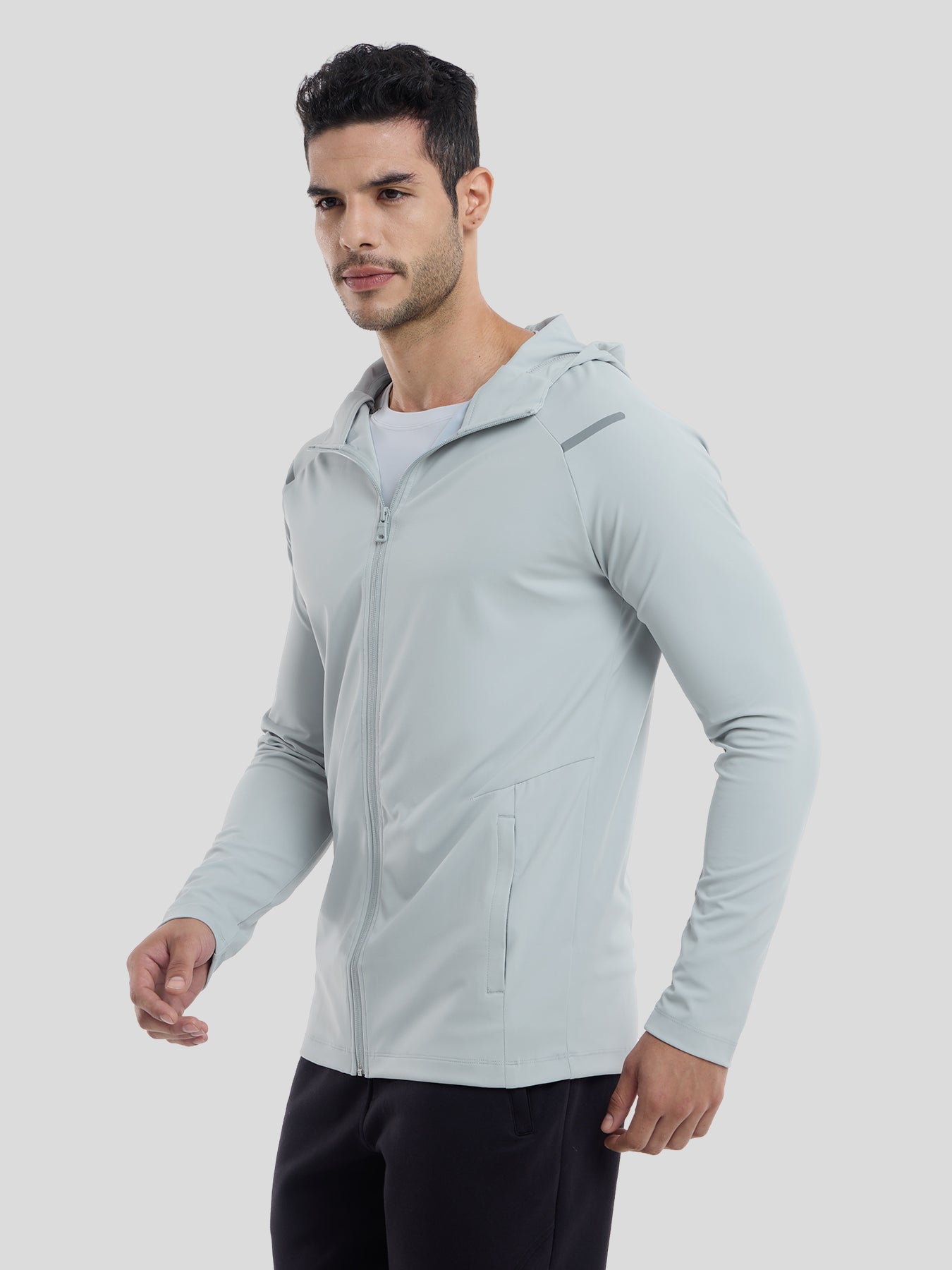 SmoothBlend Quick Dry Sports Fitness Hooded Jacket