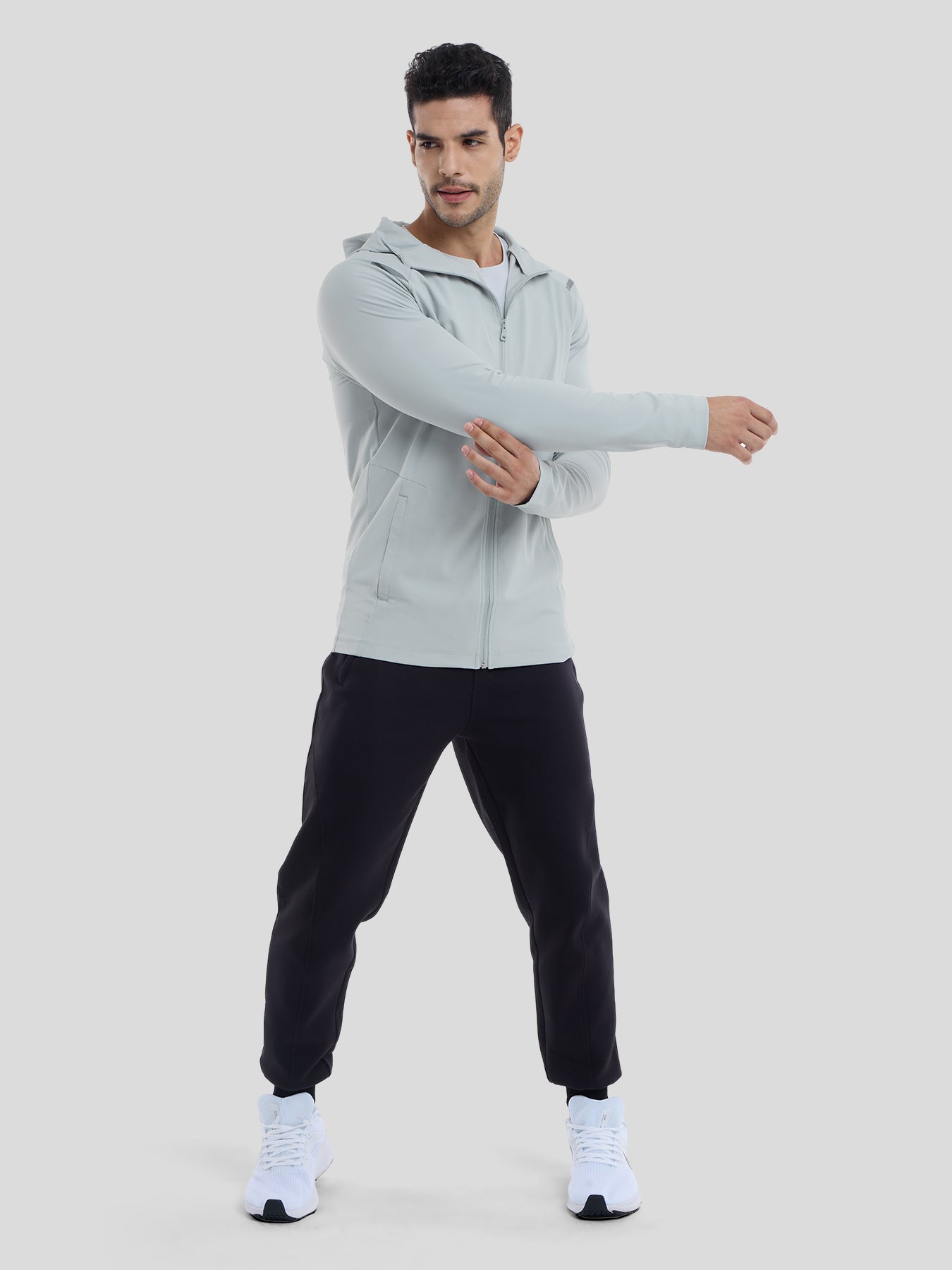 SmoothBlend Quick Dry Sports Fitness Hooded Jacket