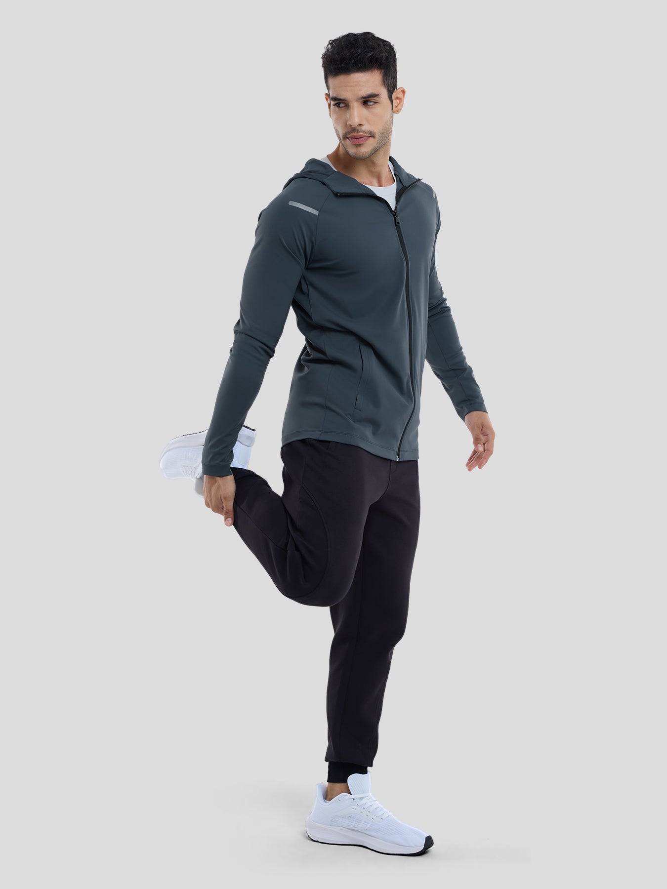 SmoothBlend Quick Dry Sports Fitness Hooded Jacket