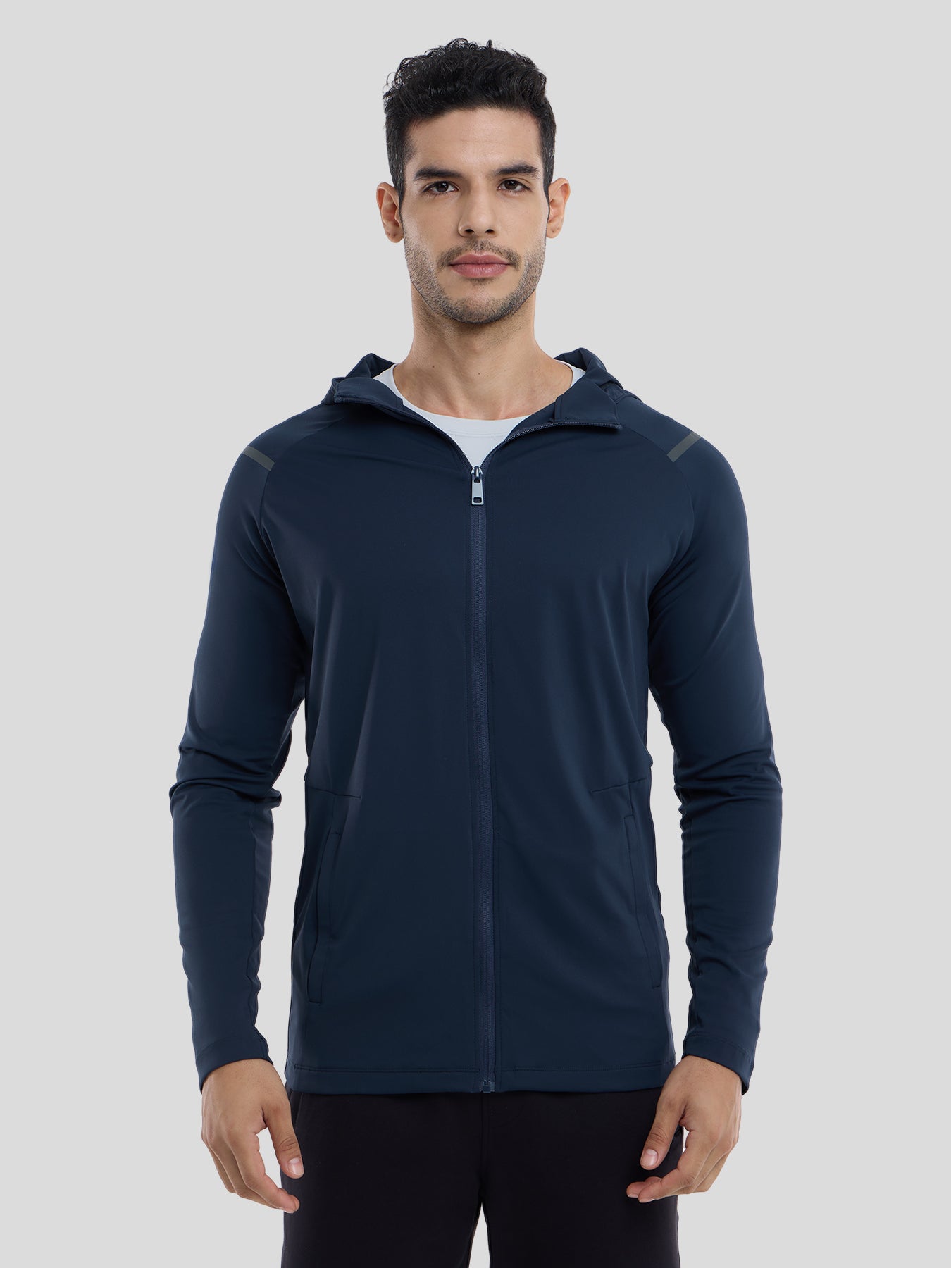 SmoothBlend Quick Dry Sports Fitness Hooded Jacket