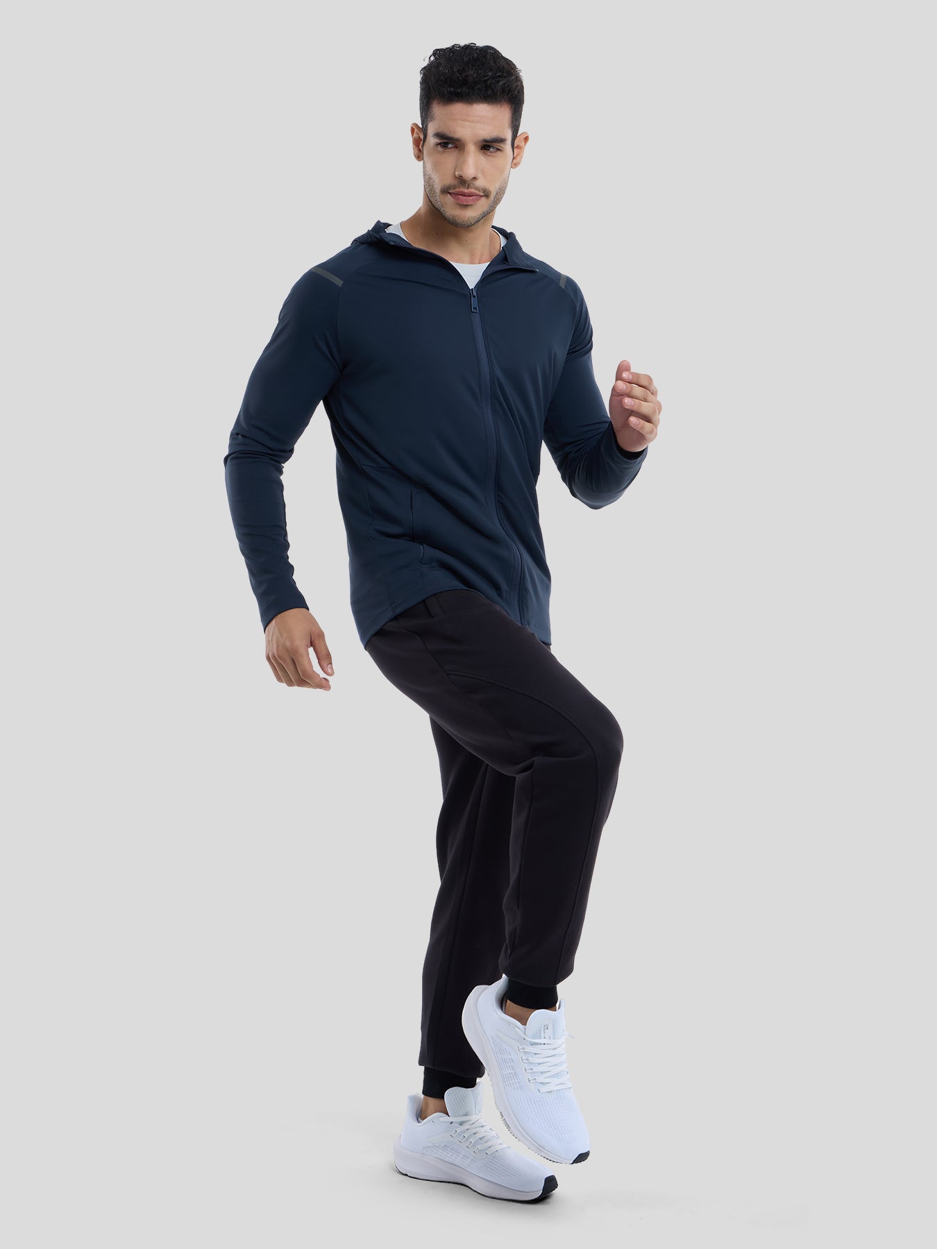 SmoothBlend Quick Dry Sports Fitness Hooded Jacket