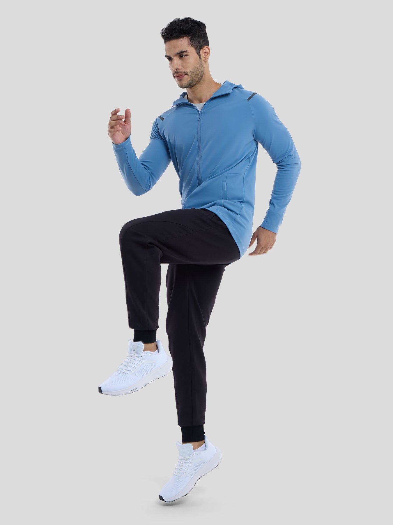 SmoothBlend Quick Dry Sports Fitness Hooded Jacket