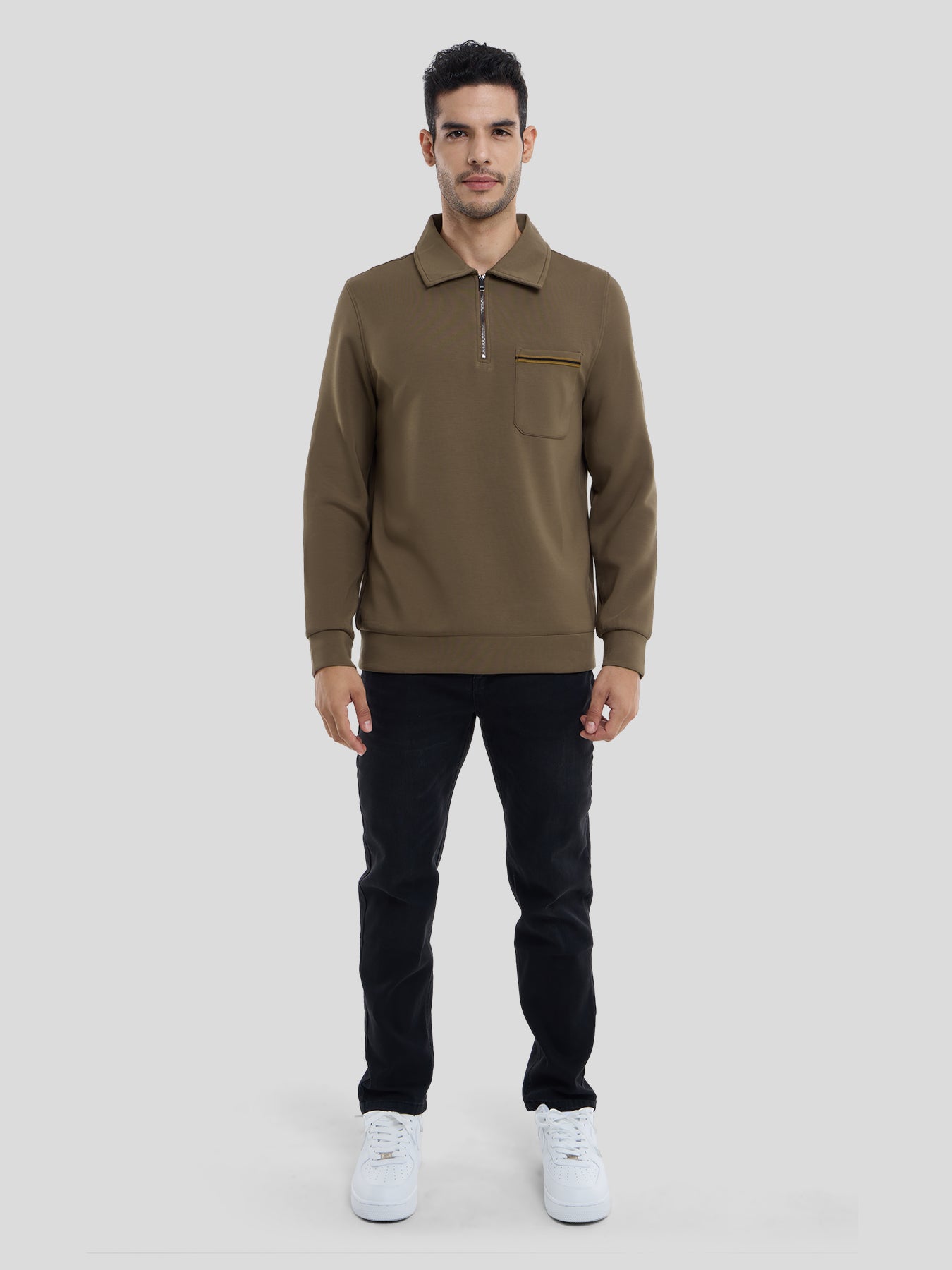 Modal Blend Half Zip Polo