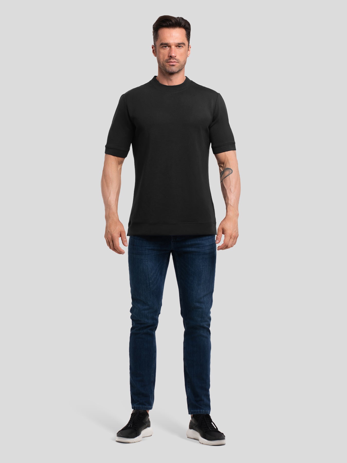 Modal Blend Short Sleeve Tee:Slim Fit