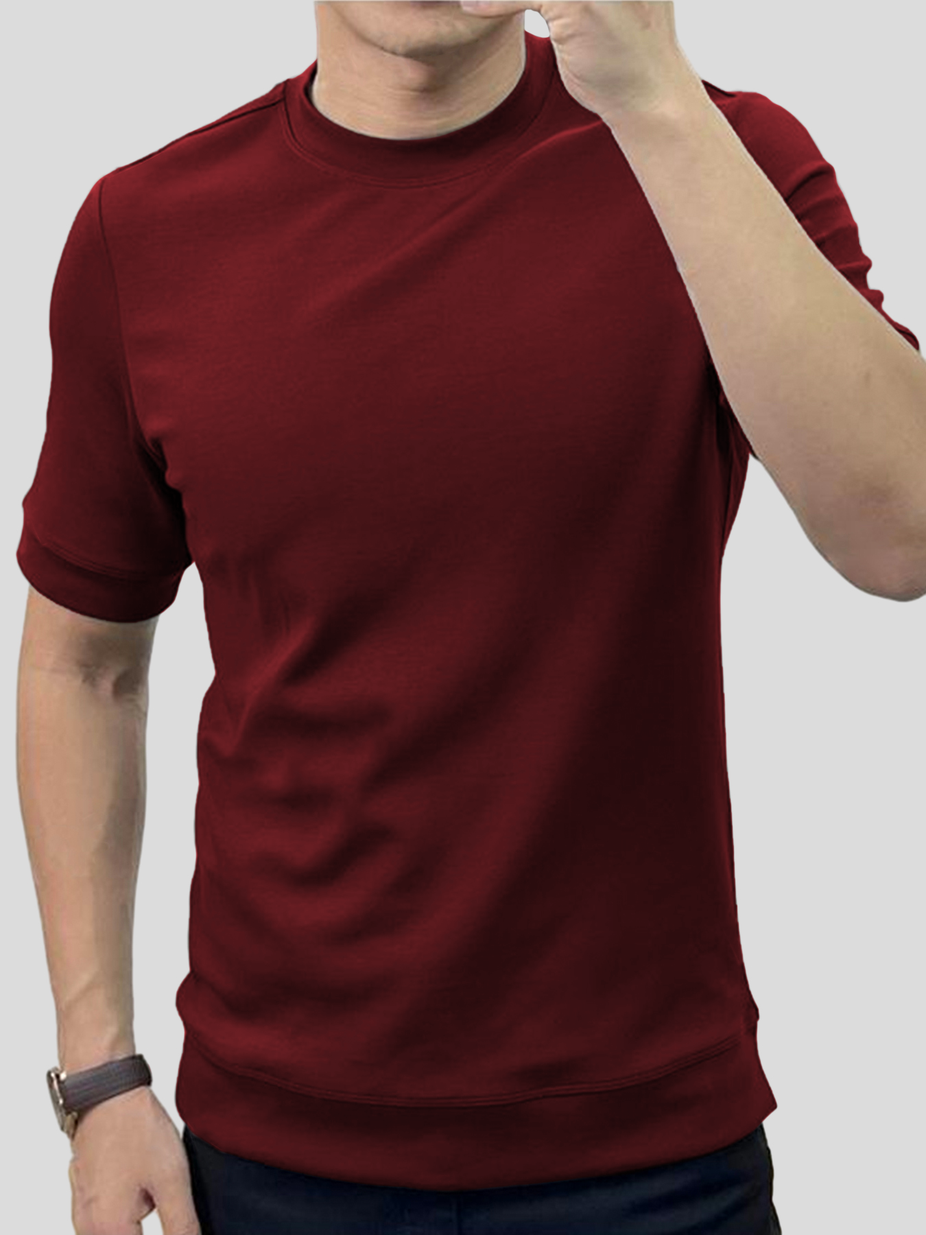 Kurzarm-T-Shirt aus Modalmischung