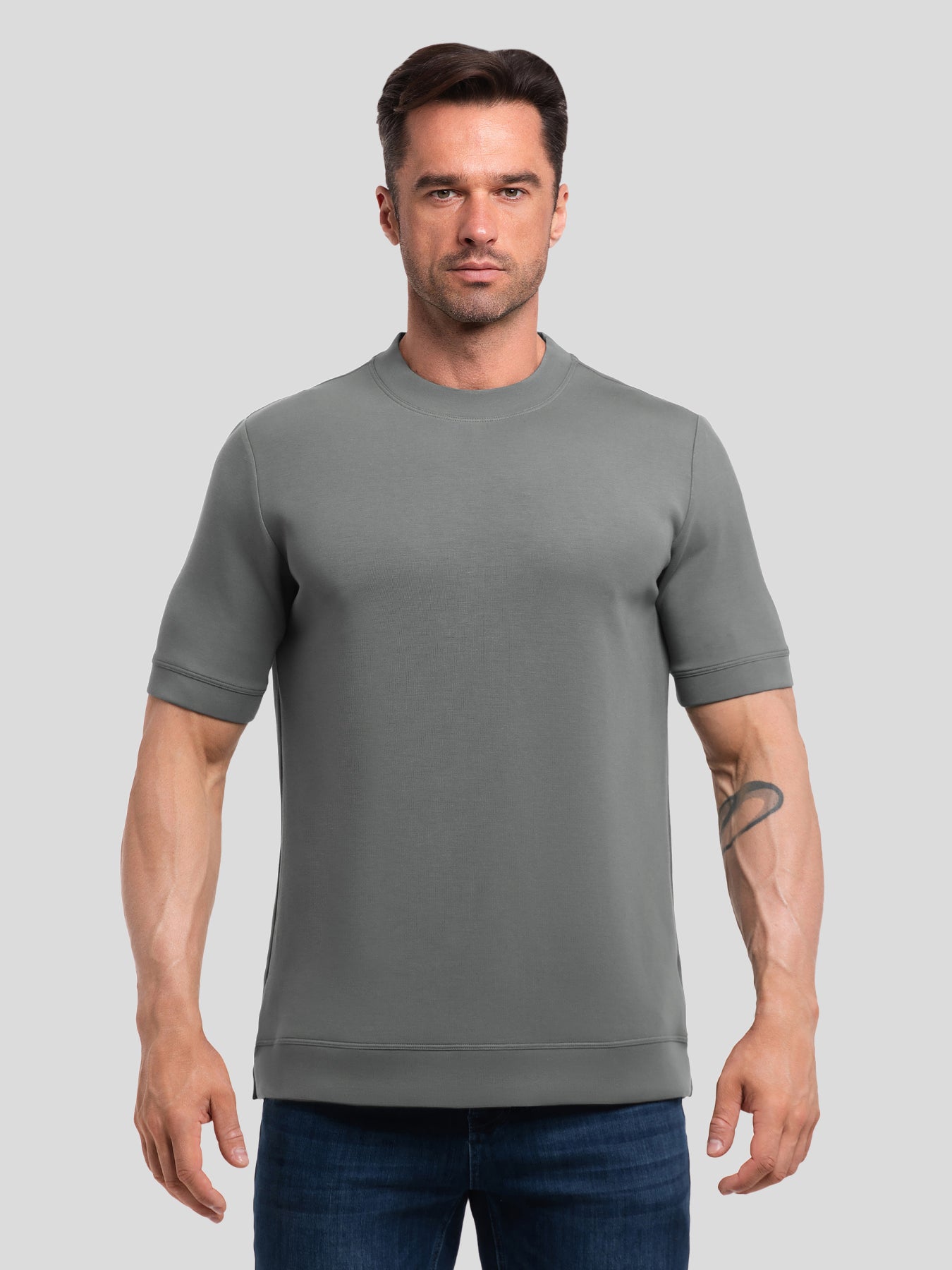 Modal Blend Short Sleeve Tee:Slim Fit