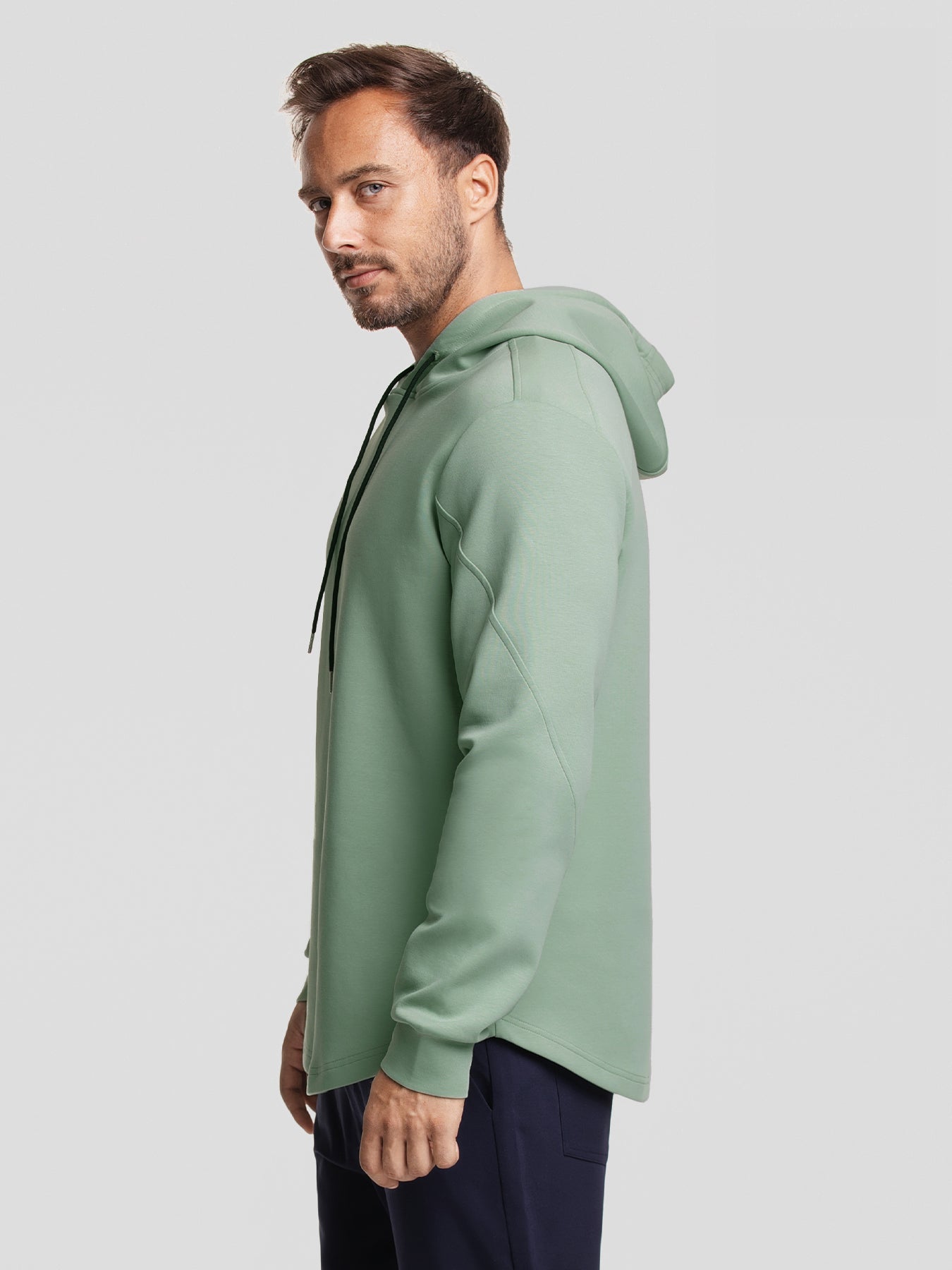 CozySpacer Curve Hem Hoodie