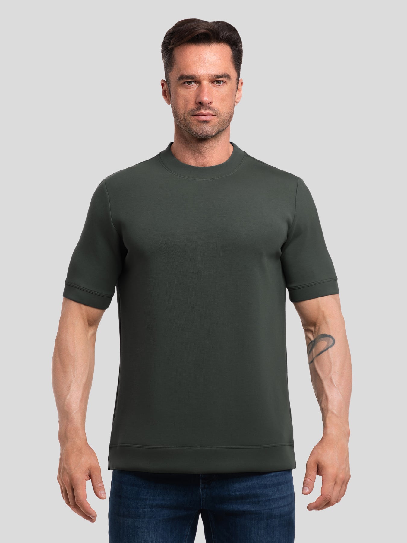 Modal Blend Short Sleeve Tee:Slim Fit