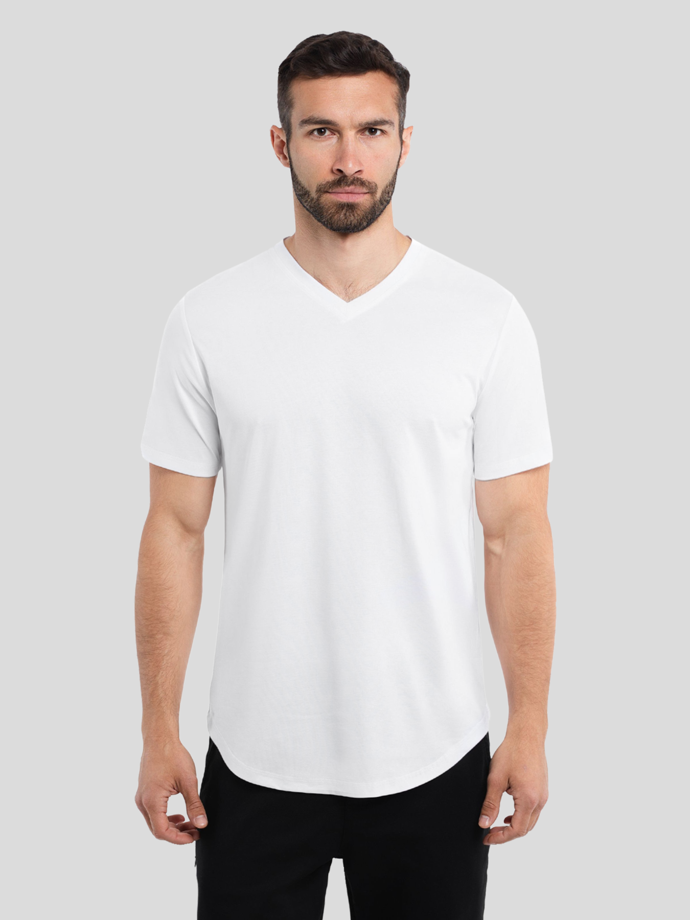 StayCool 2.0 V-neck Elongated Tee: Slim Fit