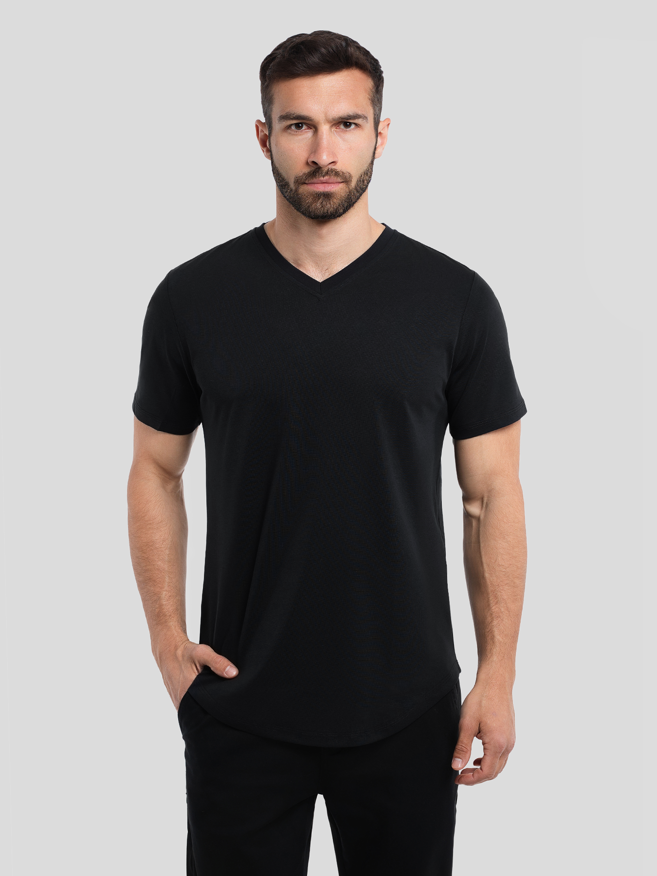 StayCool 2.0 V neck Elongated Tee Slim Fit