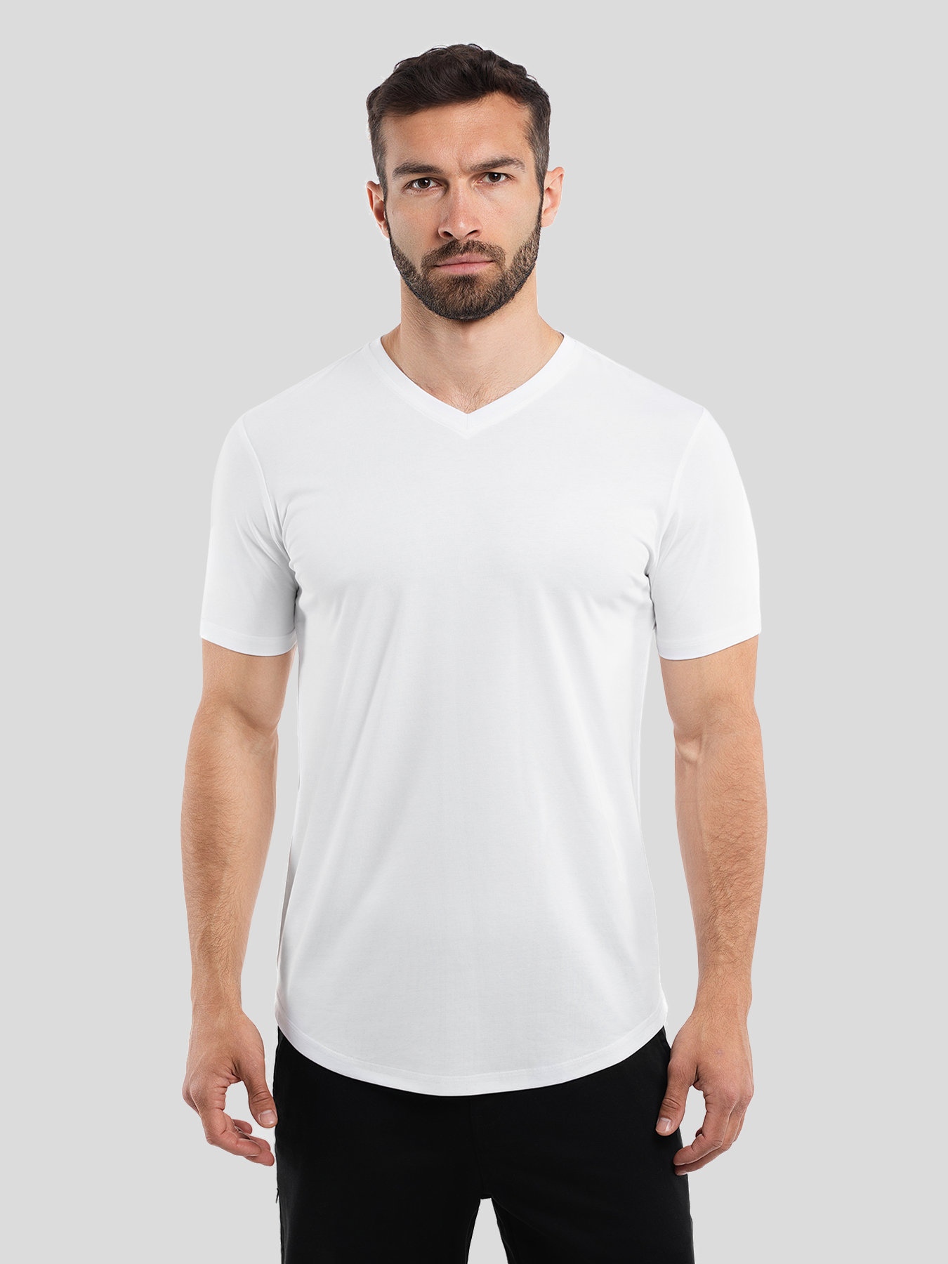 StayCool 2.0 V-neck Elongated Tee: Classic Fit