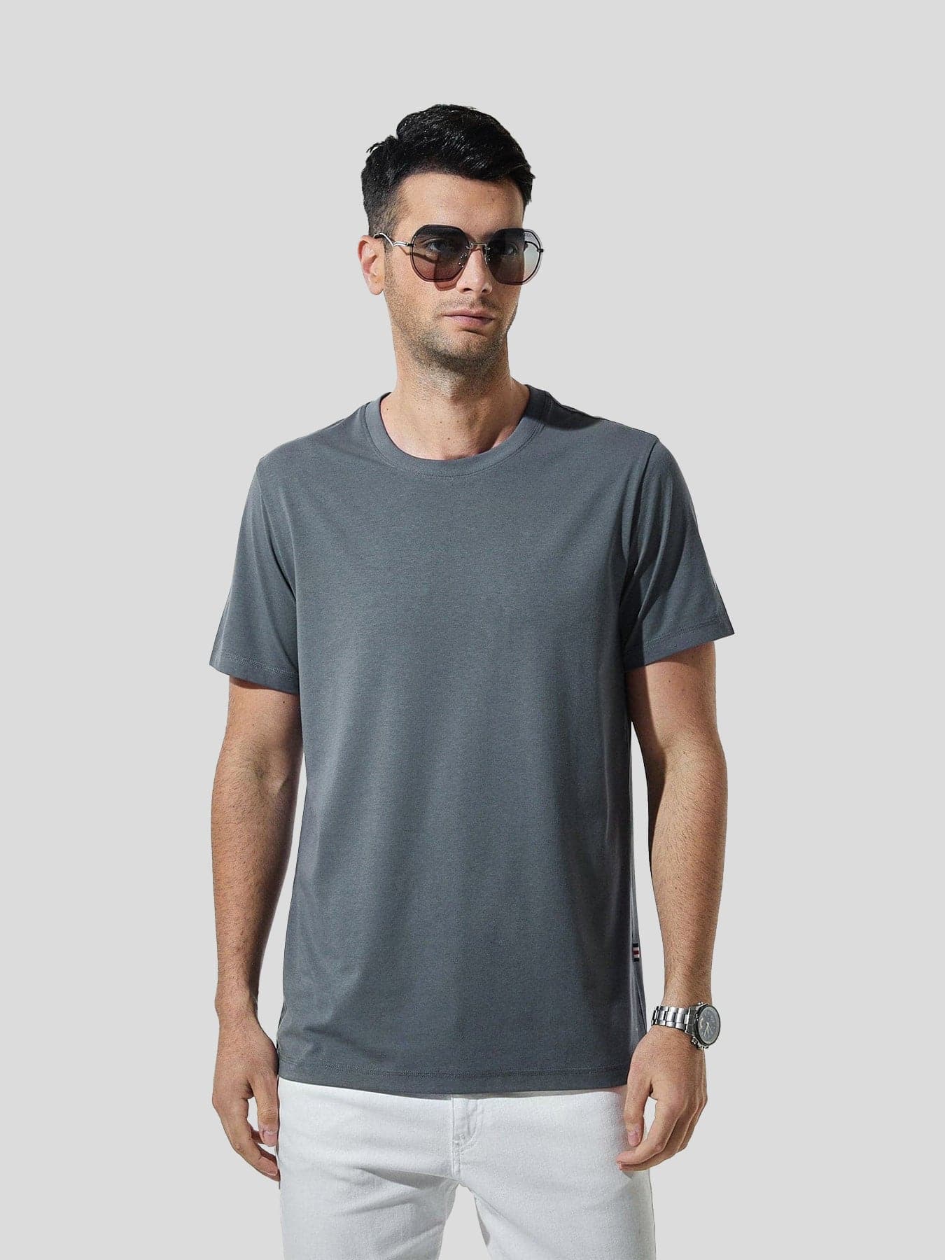 StayCool 1.0 Plain Straight-Hem Tee Fitness T-shirts – Fioboc