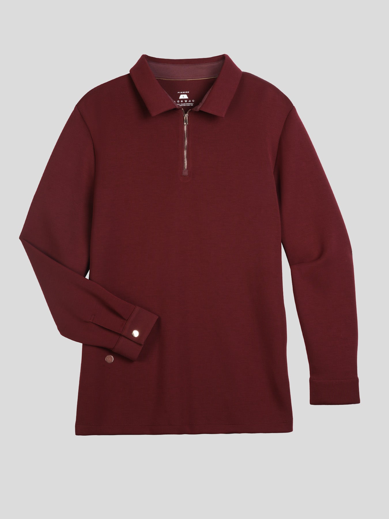 Modal Blend Long Sleeve Half Zip Polo