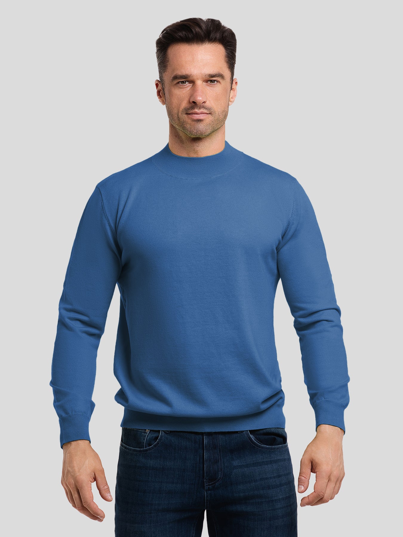 GentleKnit Mock Neck Sweater