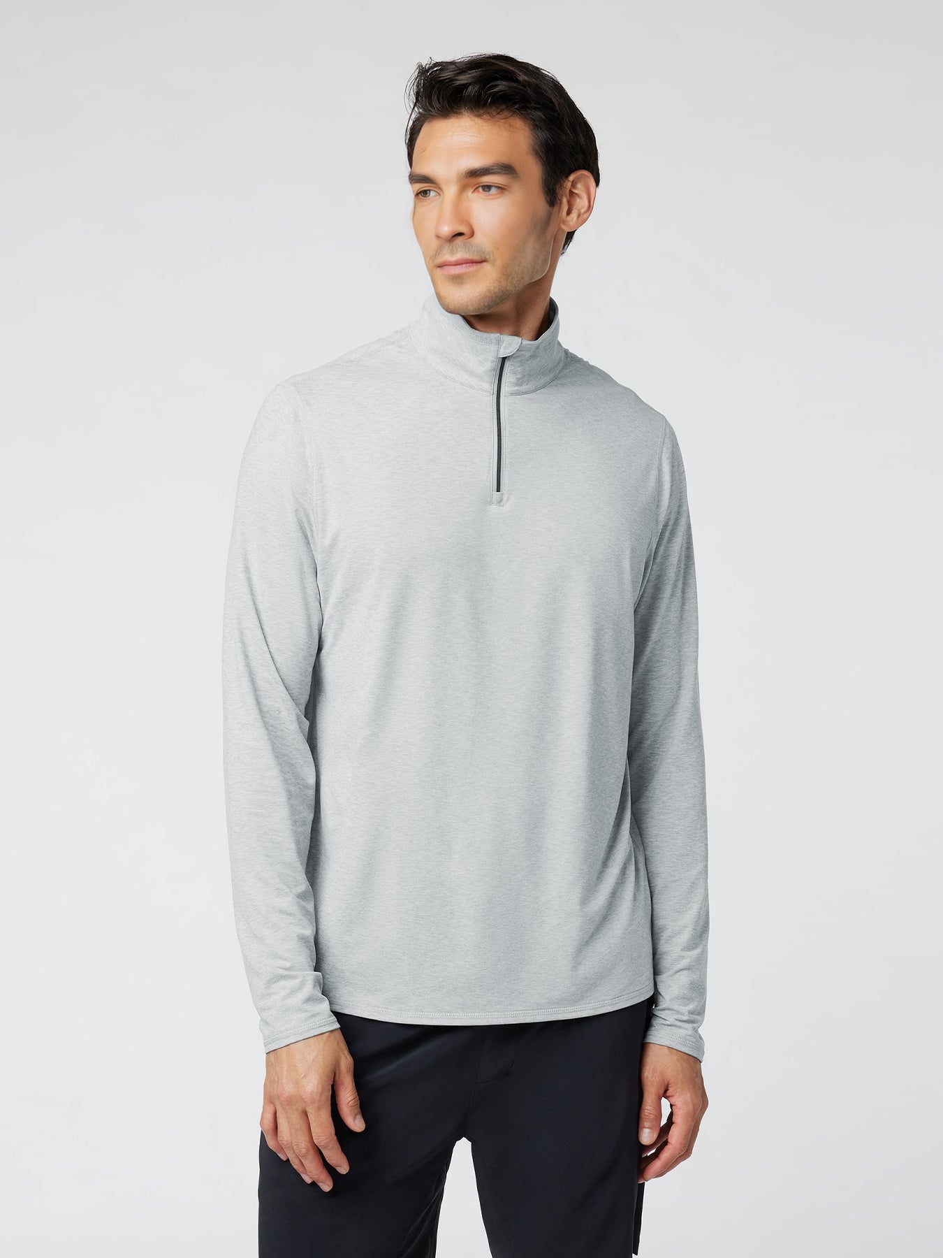 Velou Half Zip Long Sleeve Tee