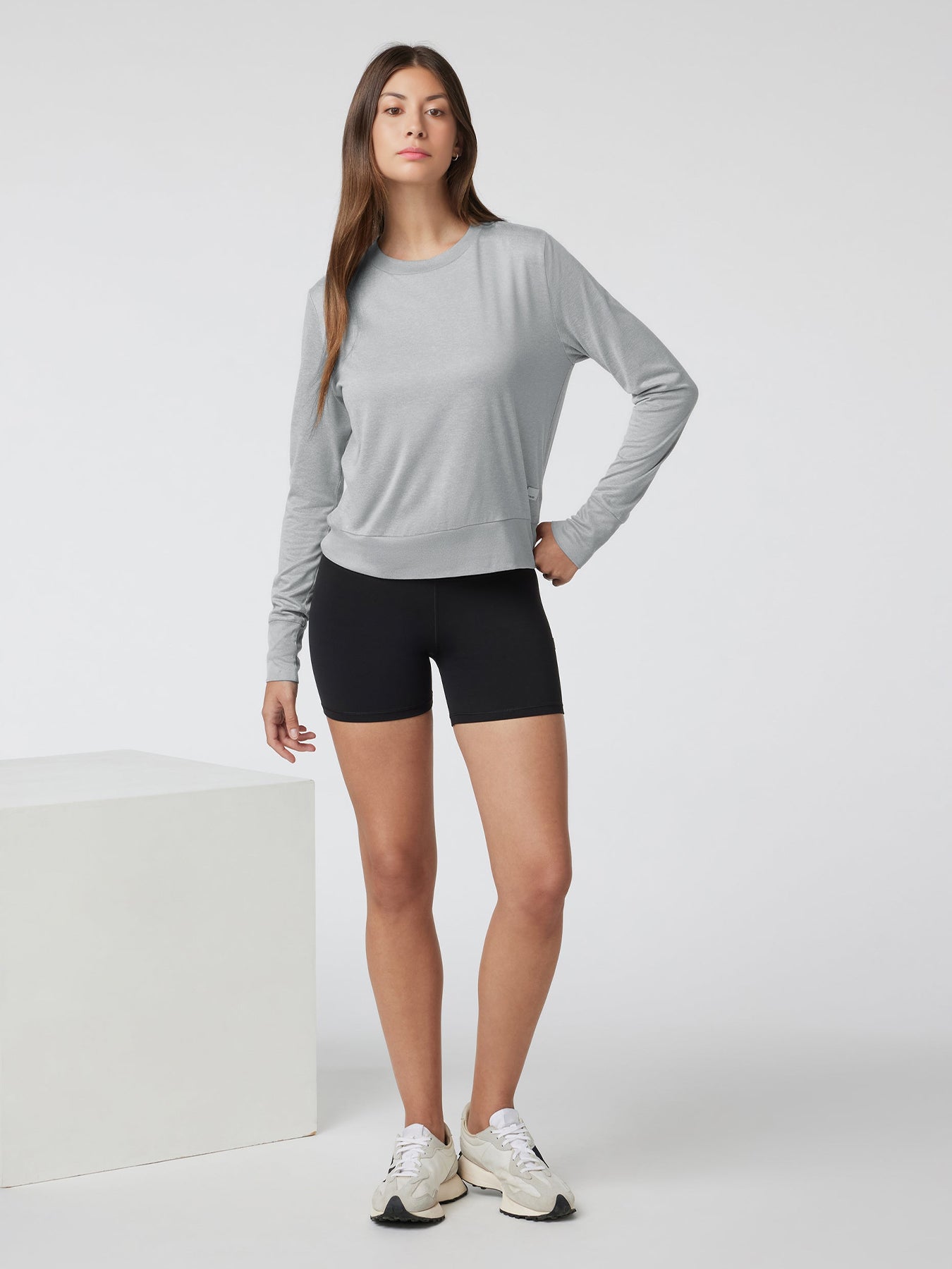 Velou Long Sleeve Crew Tee