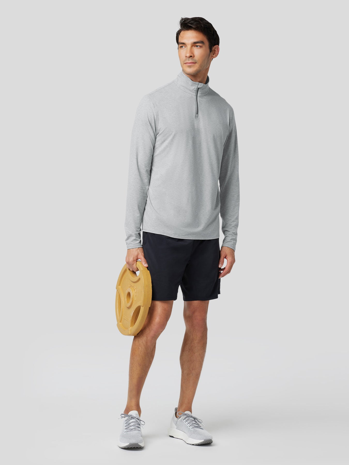 Velou Half Zip Long Sleeve Tee