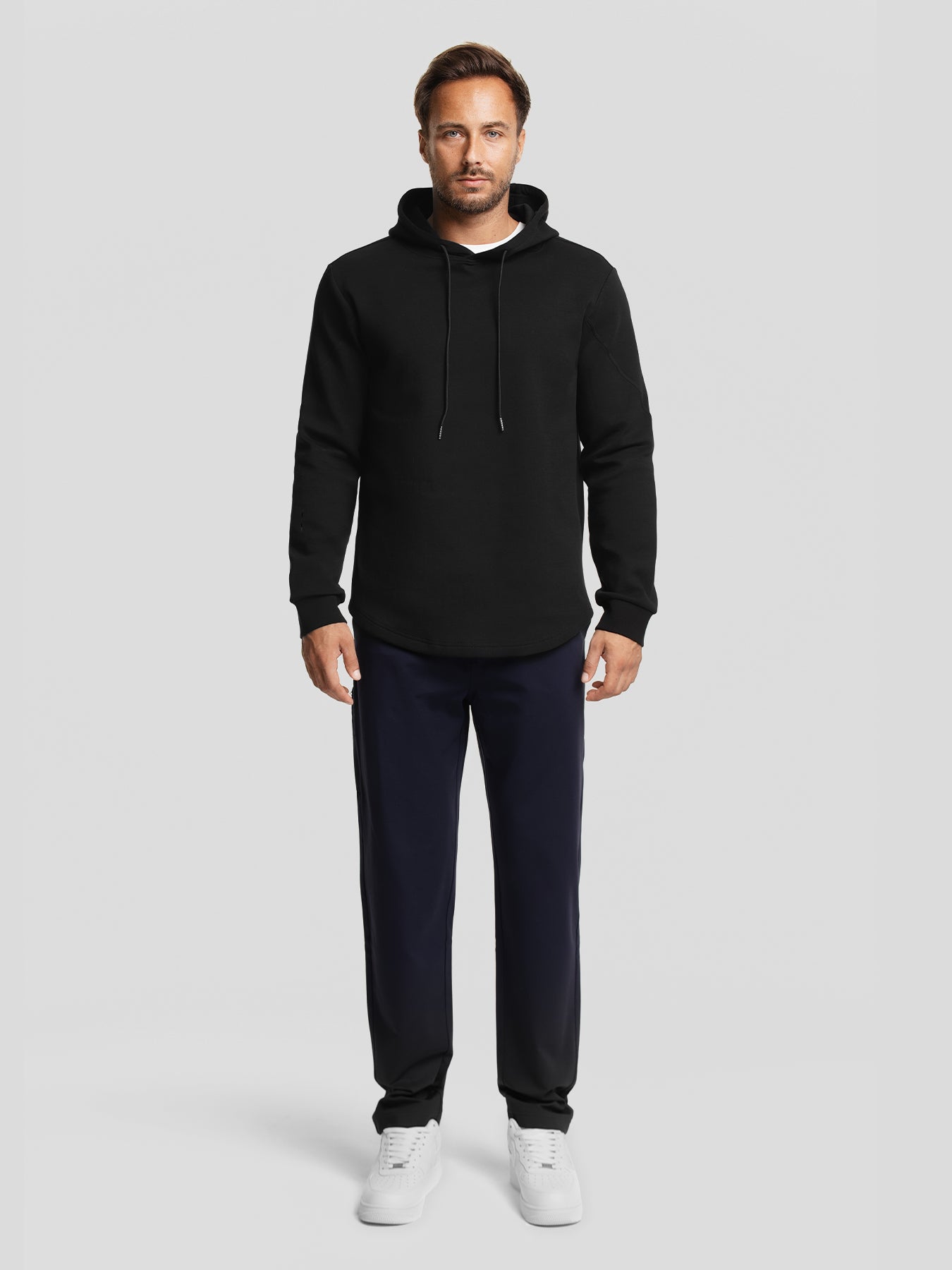 CozySpacer Curve Hem Hoodie