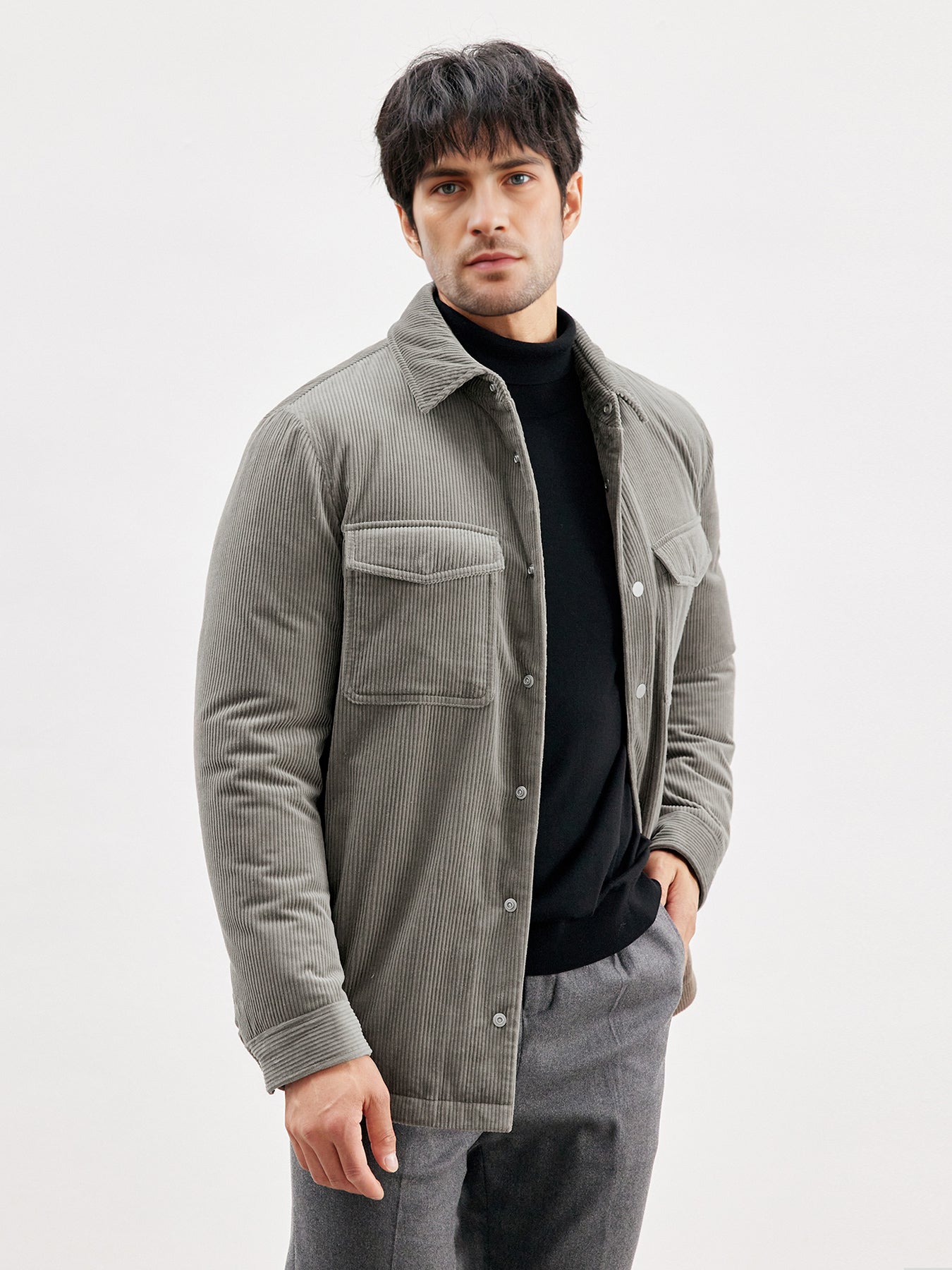 Corduroy Quilted Jacket