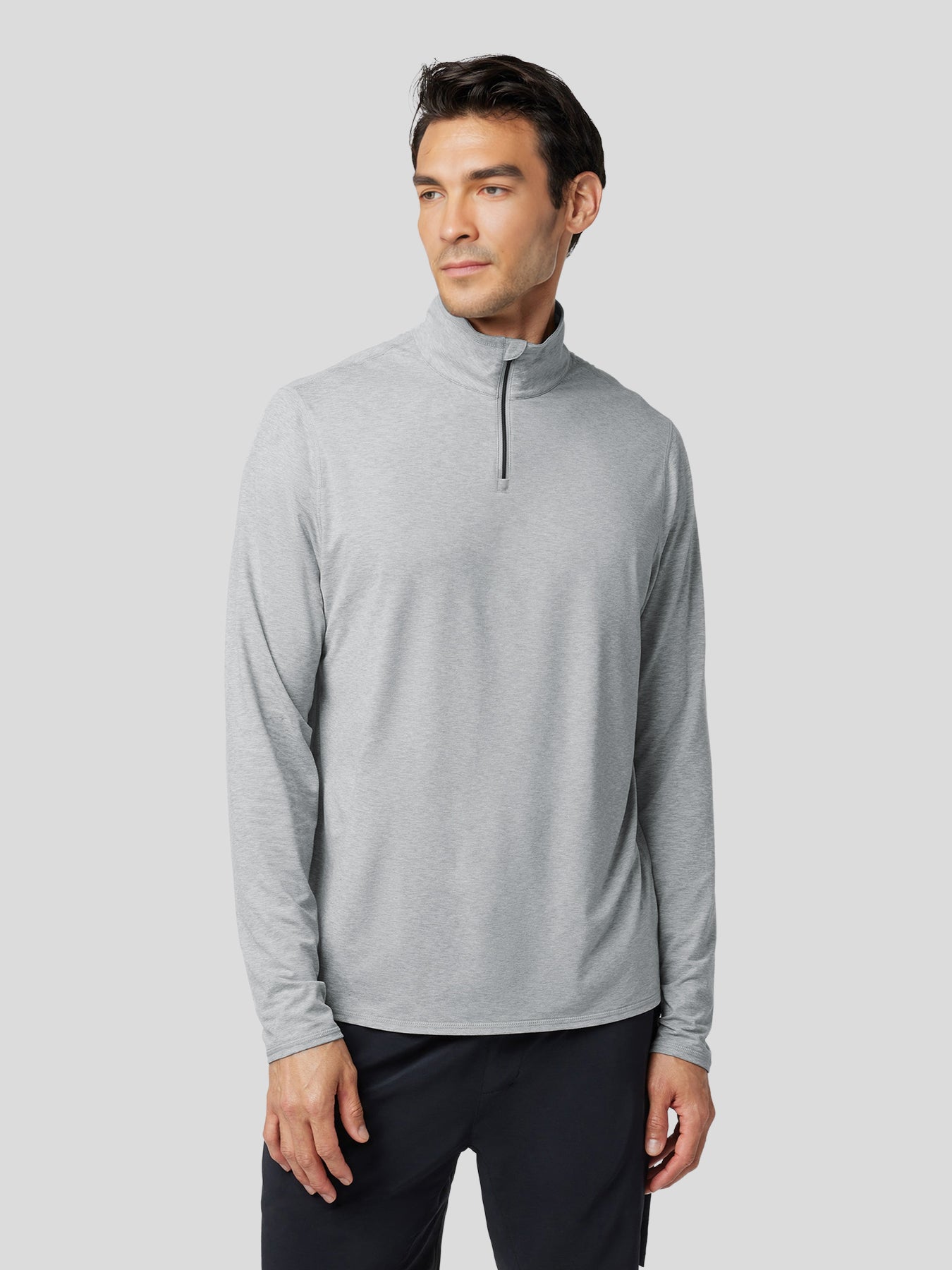 Velou Half Zip Long Sleeve Tee