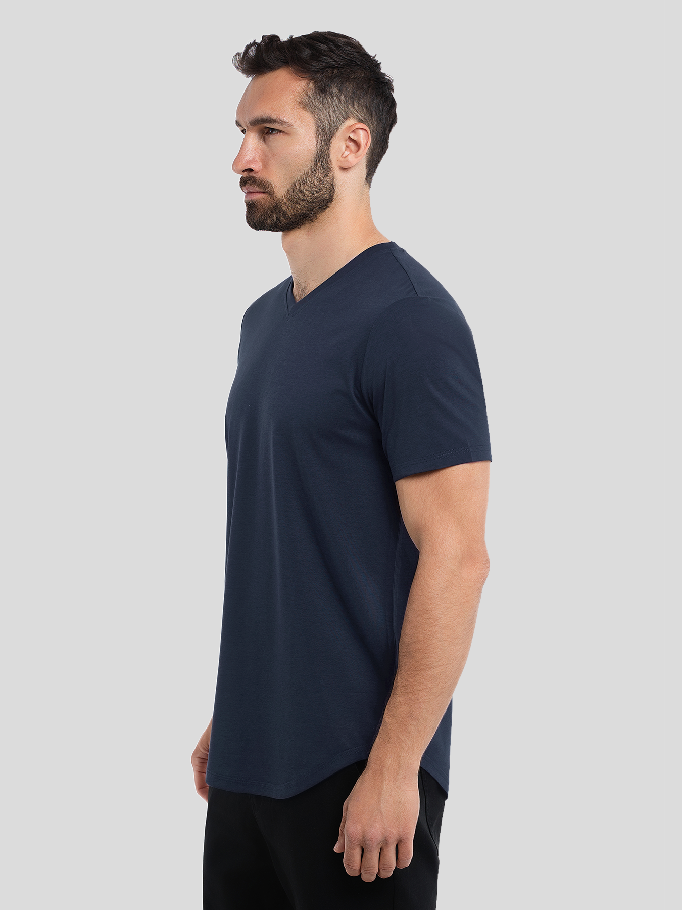 StayCool 2.0 V-neck Elongated Tee: Slim Fit