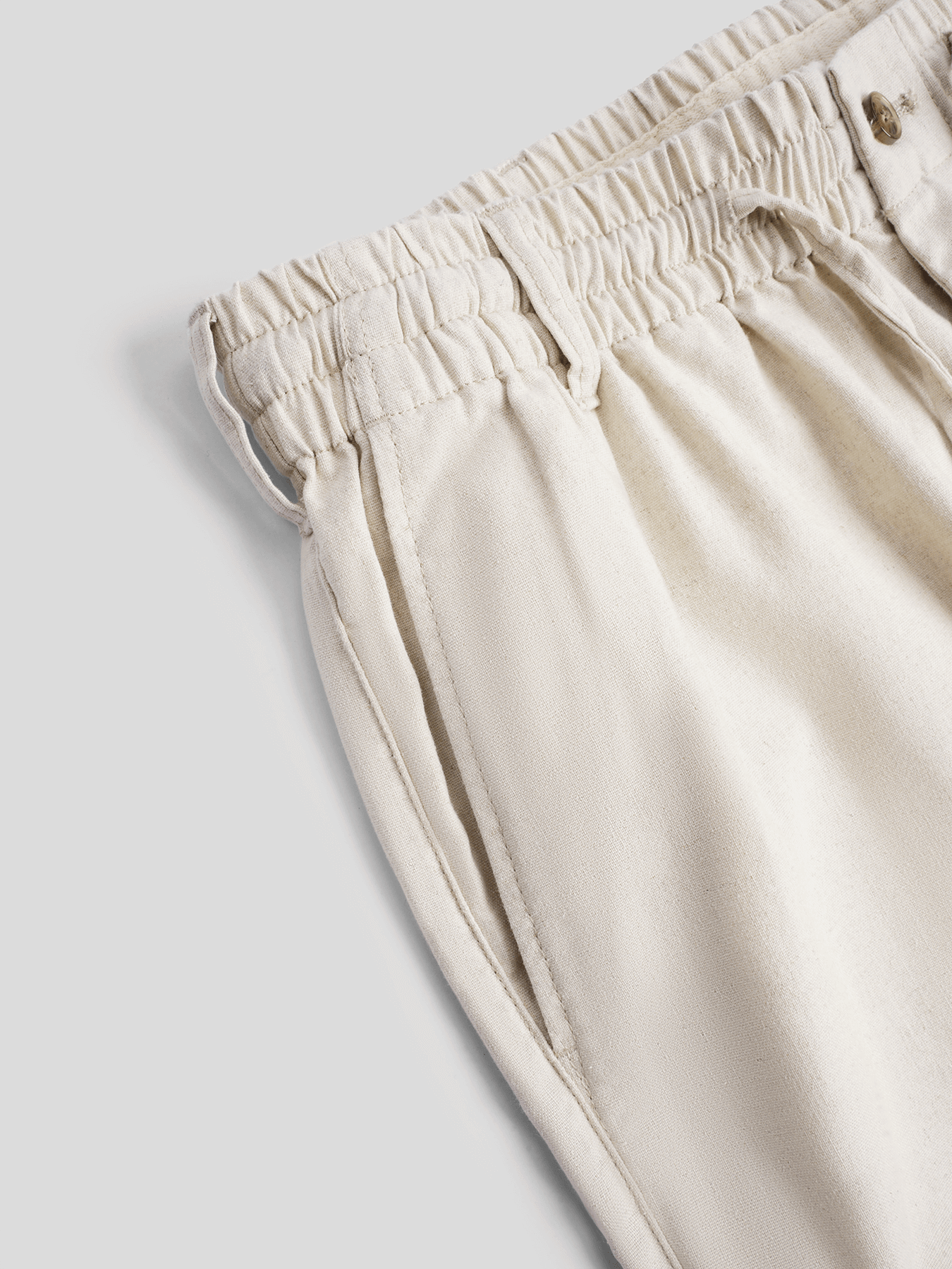 DreamWear Italian Linen Elastic Drawstring Pants