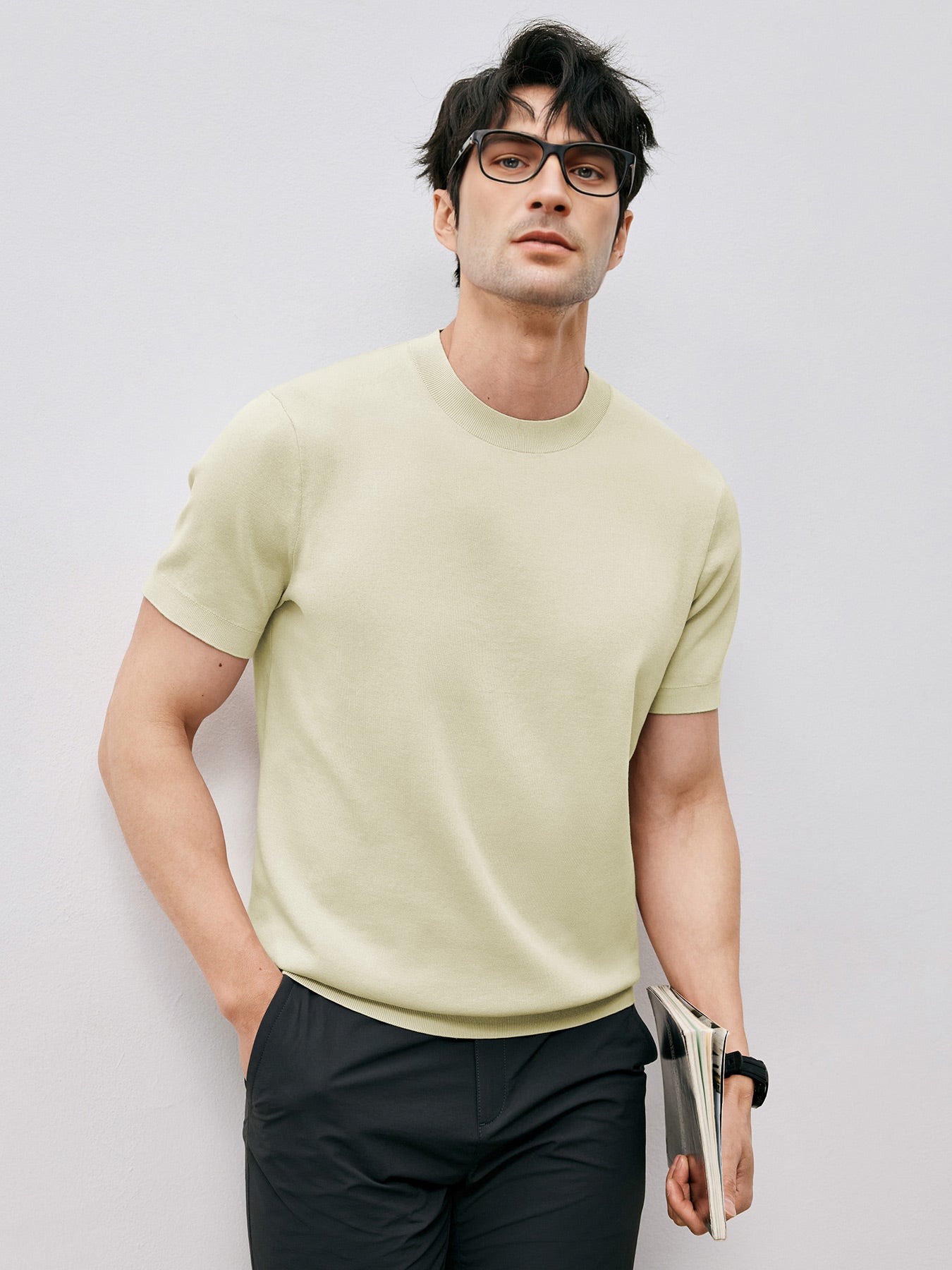 GentleKnit Short Sleeve Knitted T-Shirt