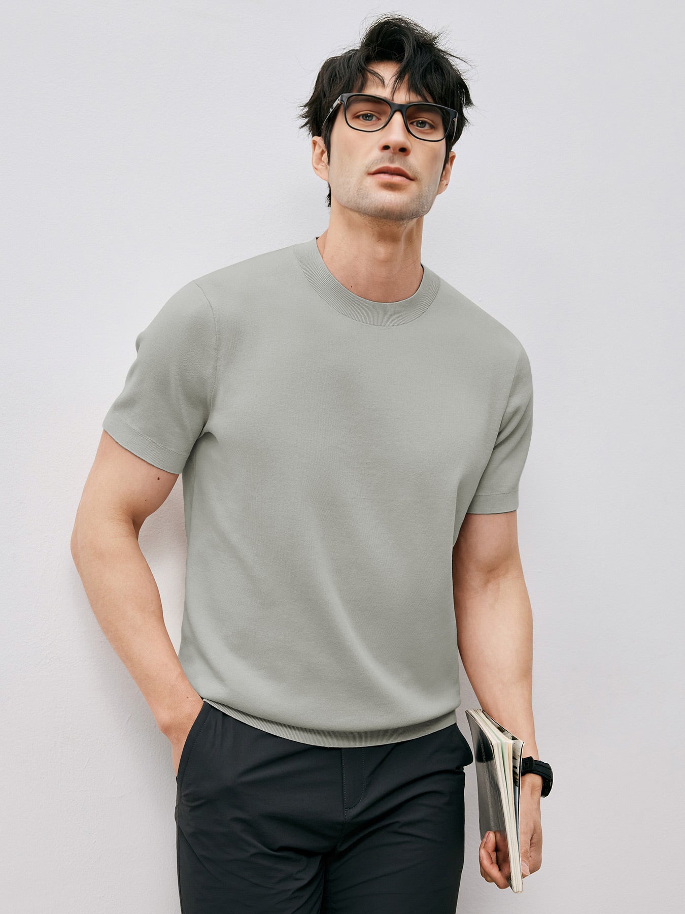 GentleKnit Short Sleeve Knitted T-Shirt