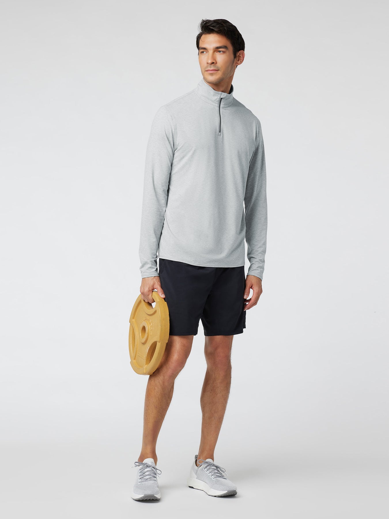 Velou Half Zip Long Sleeve Tee