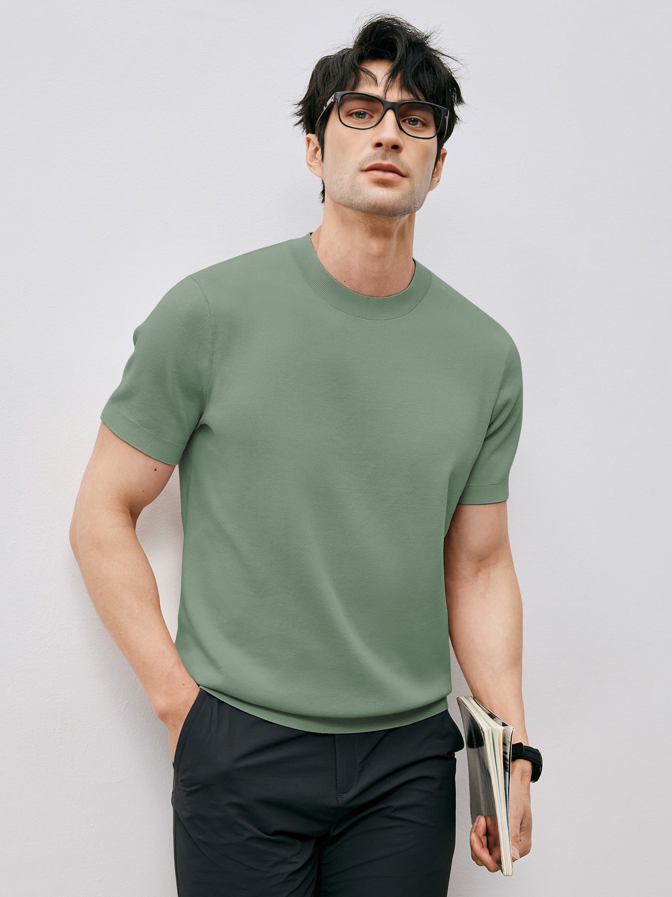 GentleKnit Short Sleeve Knitted T-Shirt