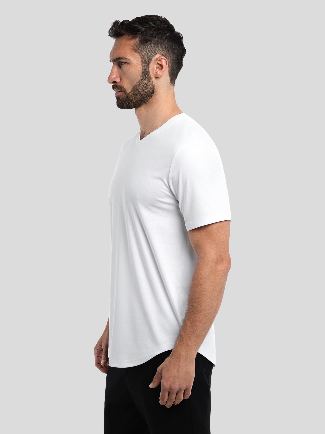 StayCool 2.0 V-neck Elongated Tee: Slim Fit