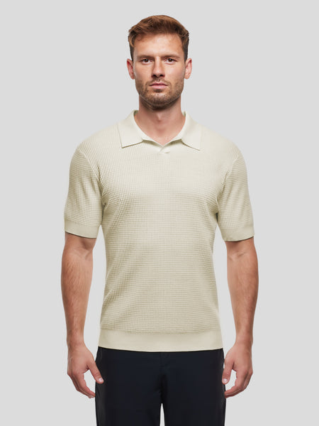 FlexKnit Active Knitted Buttonless Polo