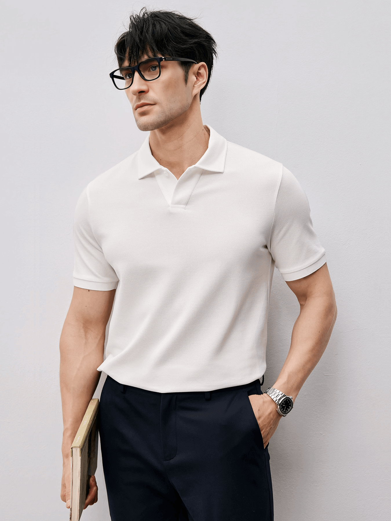 BreezeLuxe Breathable Piqué Cotton Short Sleeve Polo