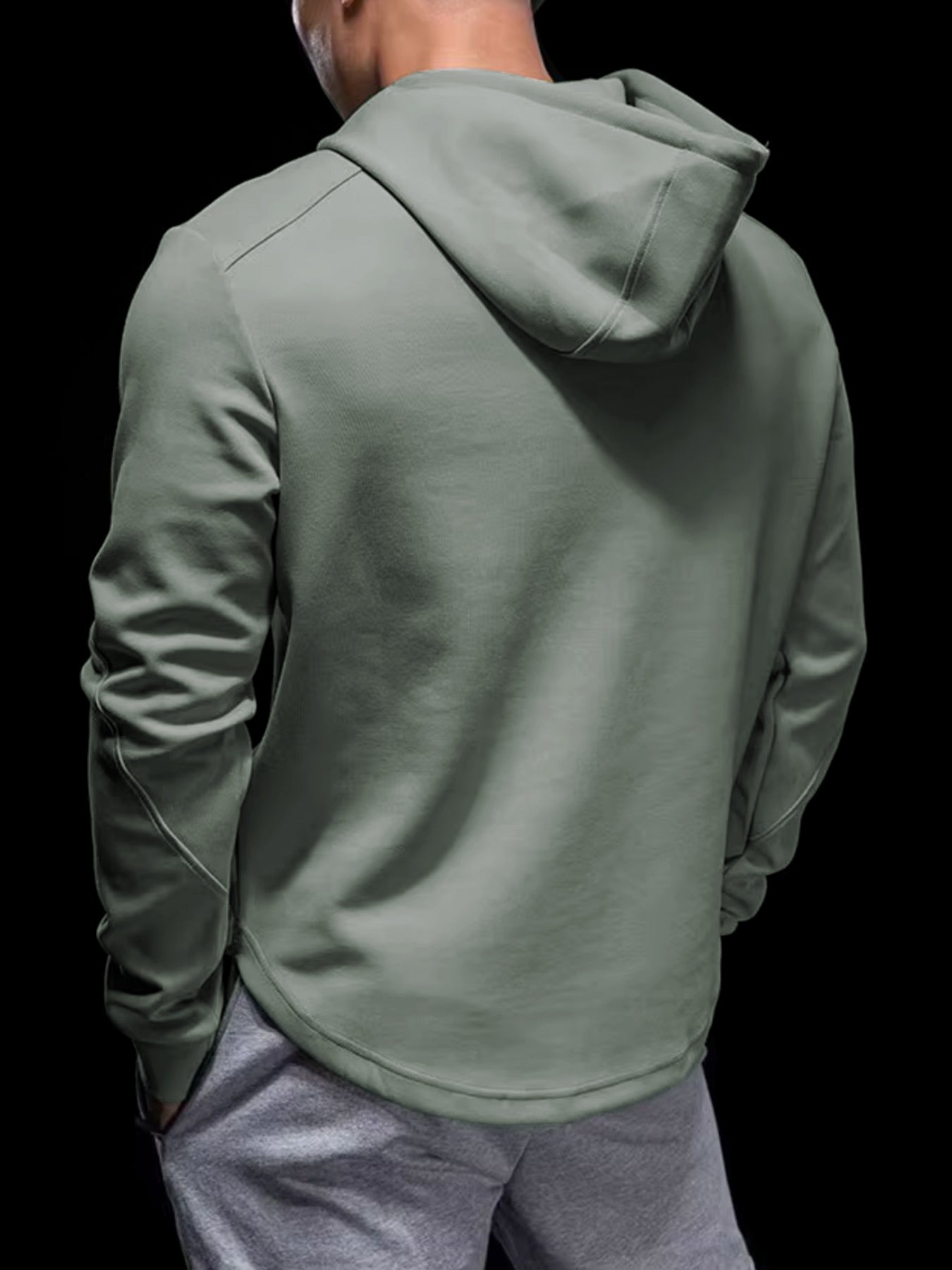 CozySpacer Curve Hem Hoodie