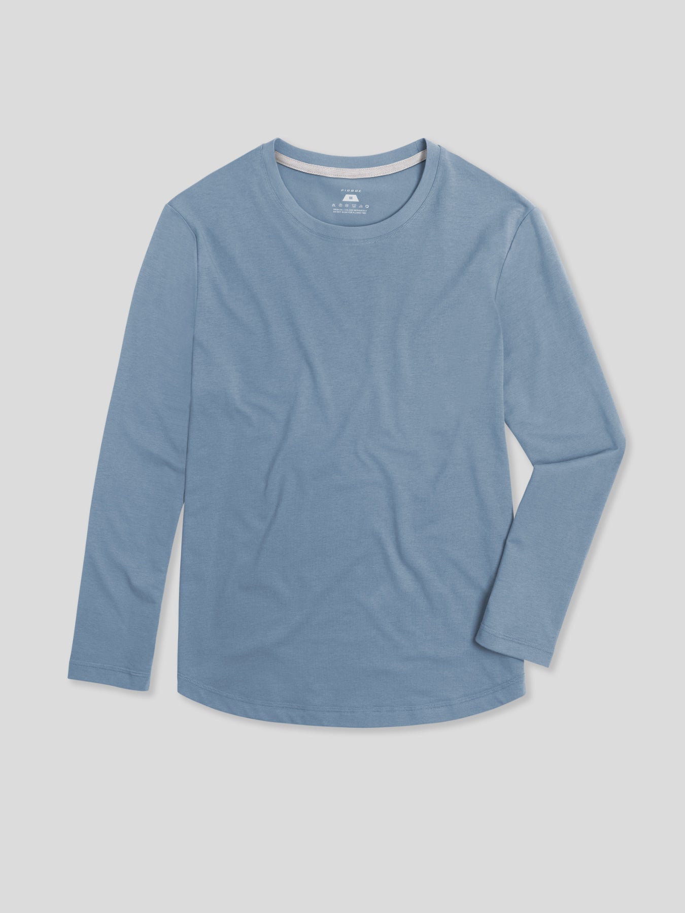 StaySmooth Long Sleeve Curve Hem Tee: Slim Fit