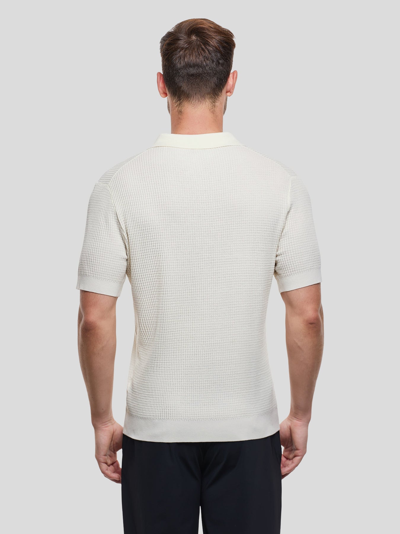 FlexKnit Active Knitted Buttonless Polo