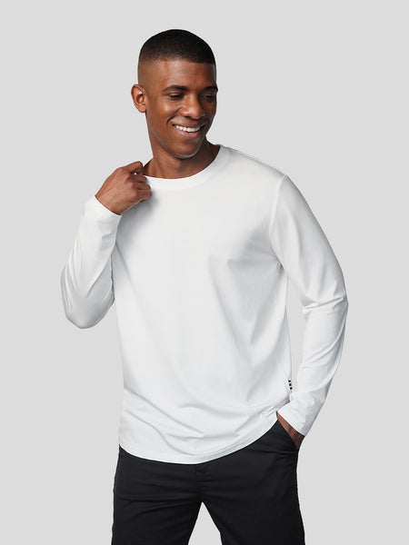 StaySmooth Long Sleeve Curve Hem Tee:Classic Fit