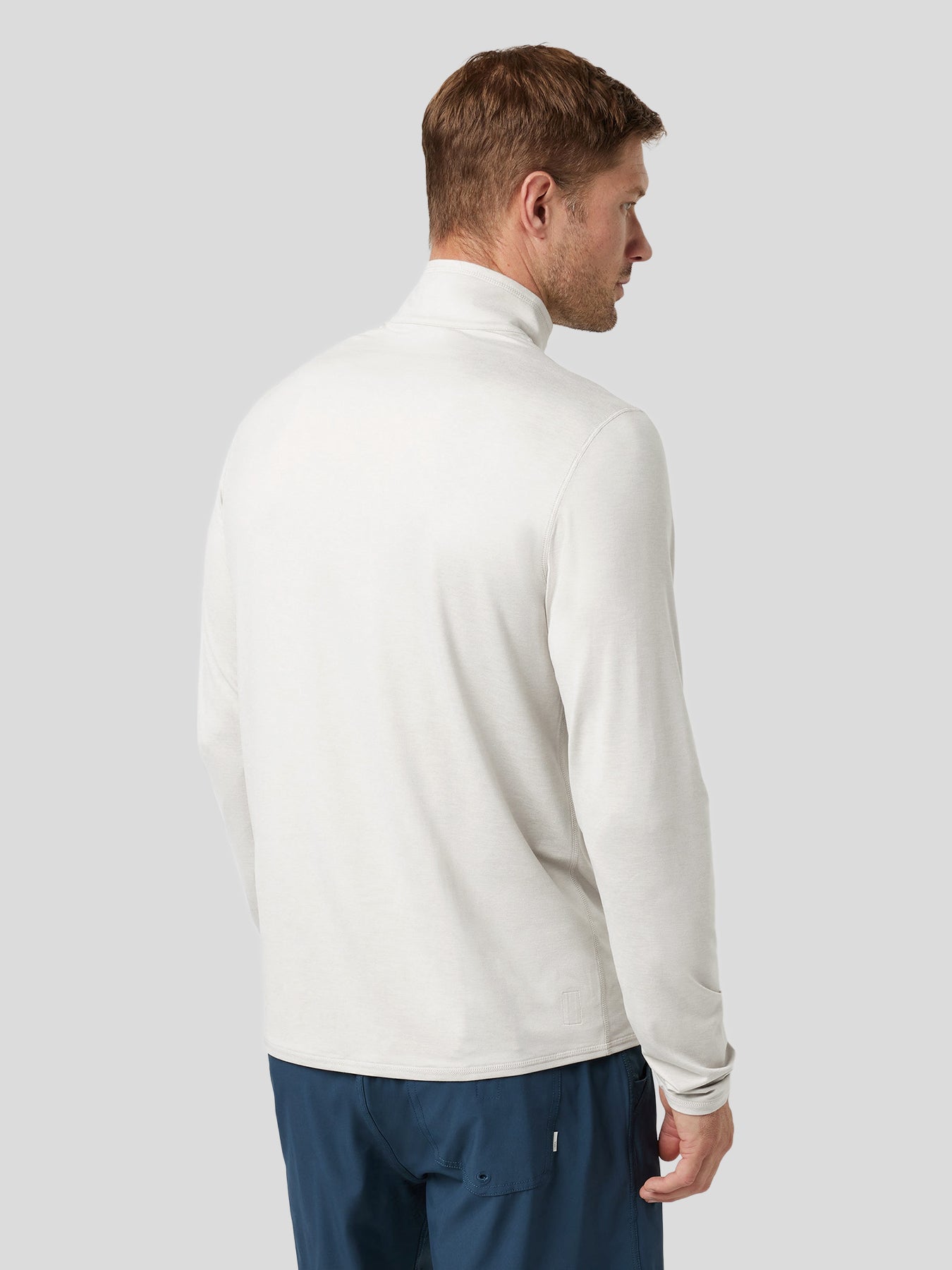 Velou Half Zip Long Sleeve Tee