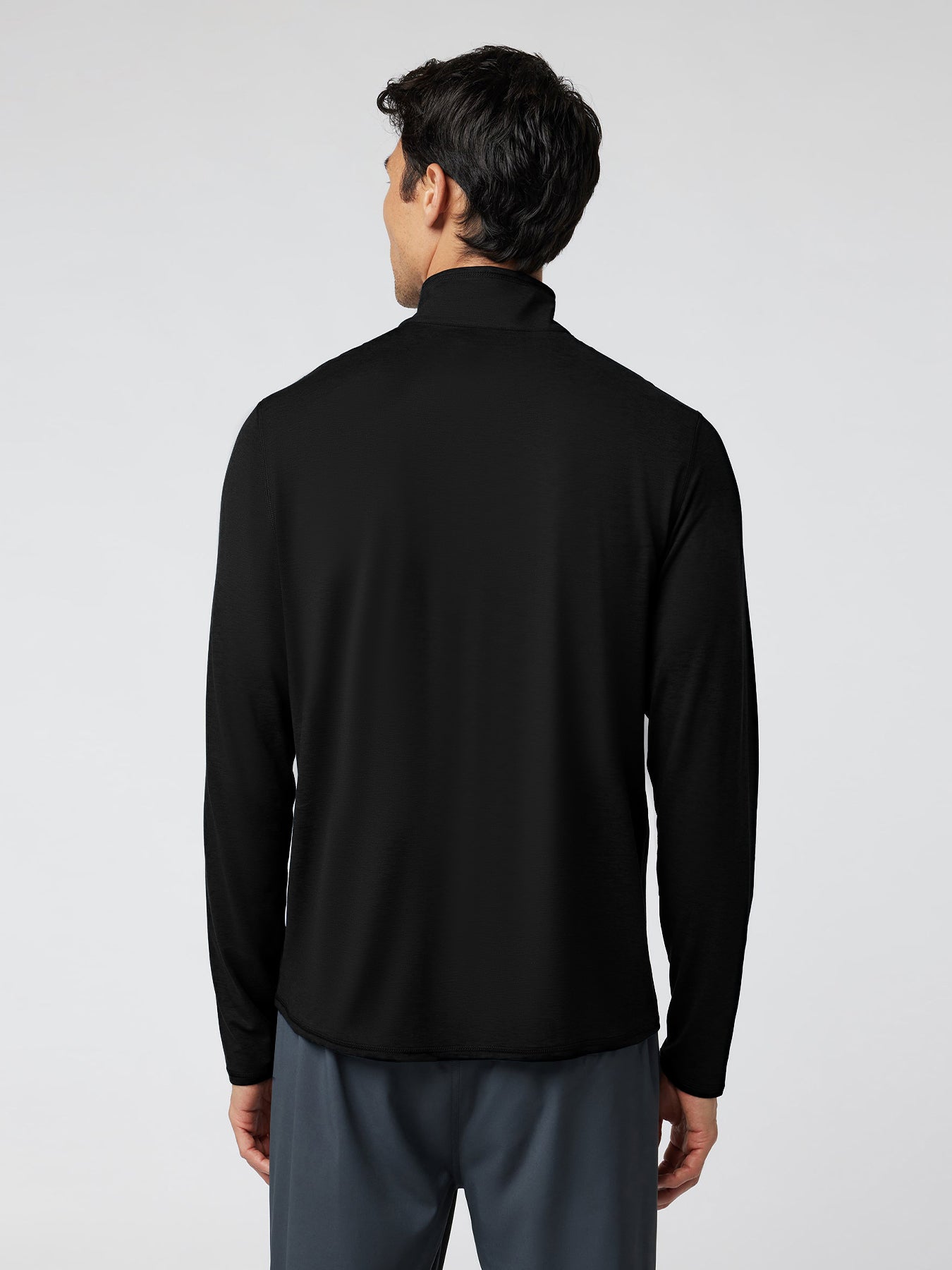 Velou Half Zip Long Sleeve Tee