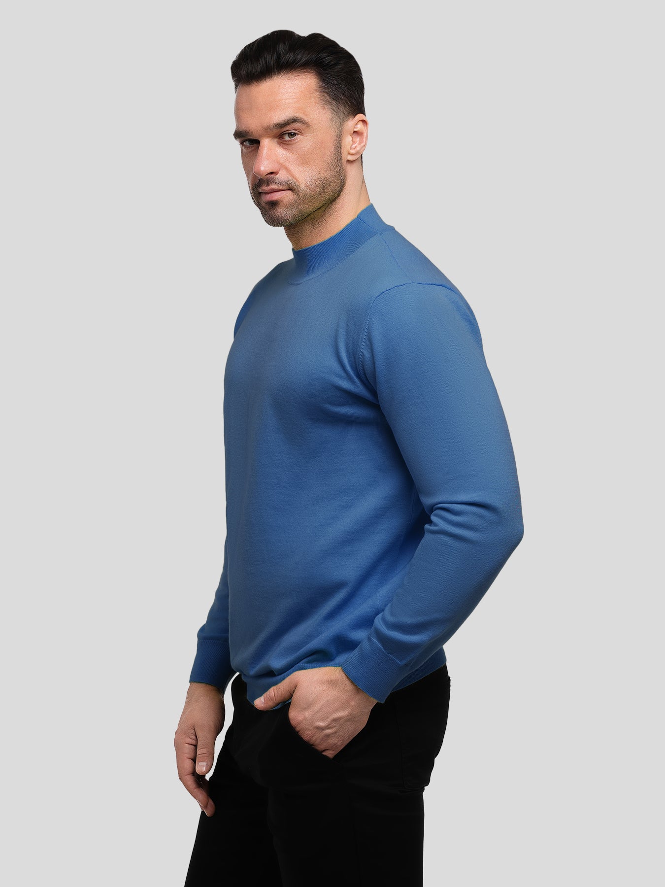 GentleKnit Mock Neck Sweater