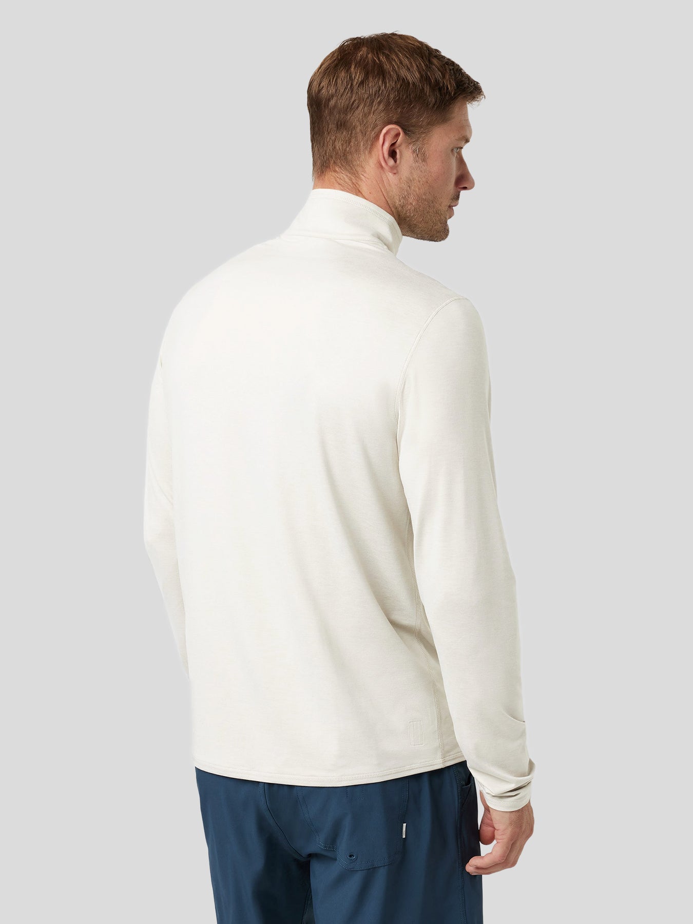 Velou Half Zip Long Sleeve Tee