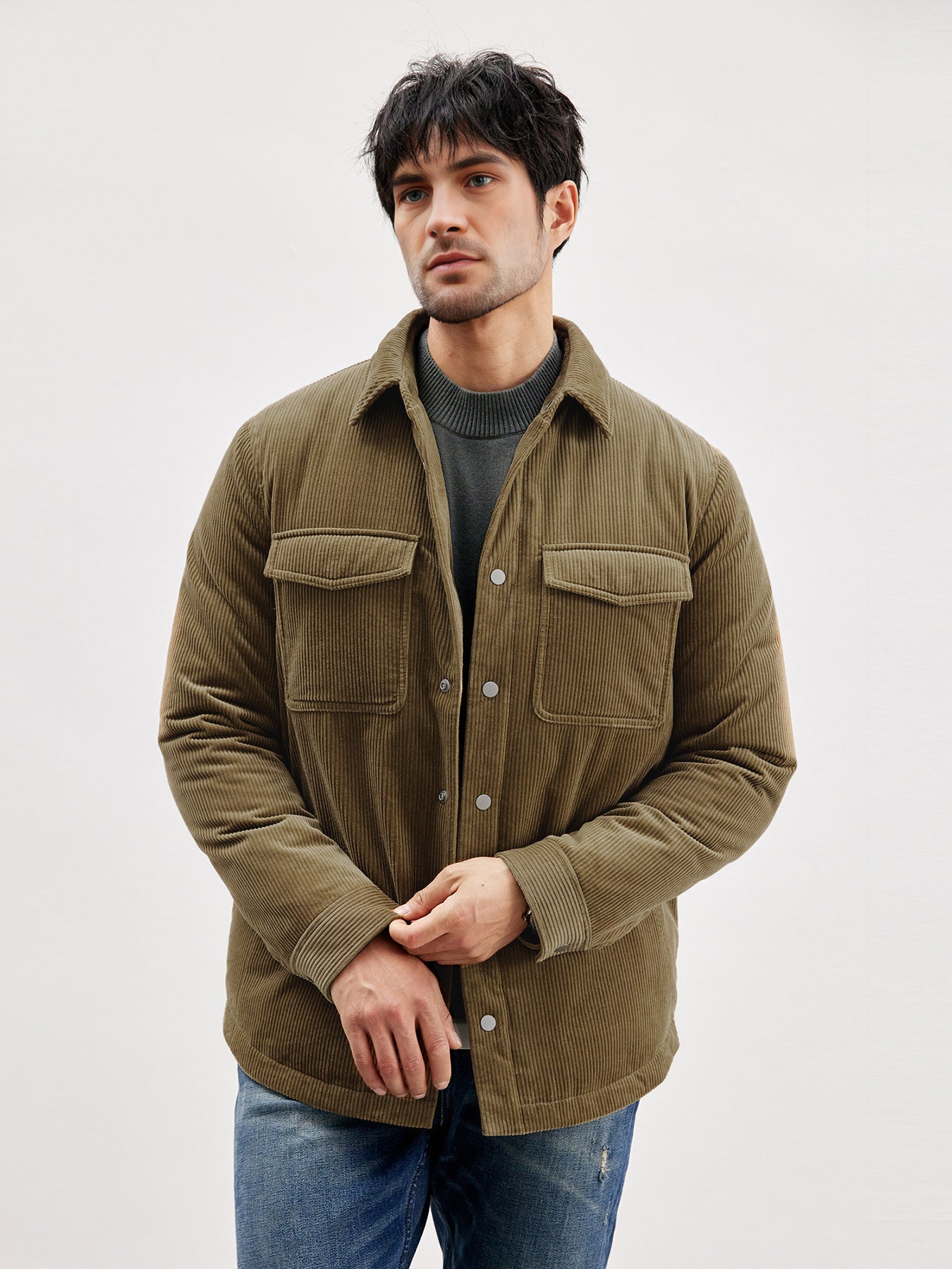 Corduroy Quilted Jacket