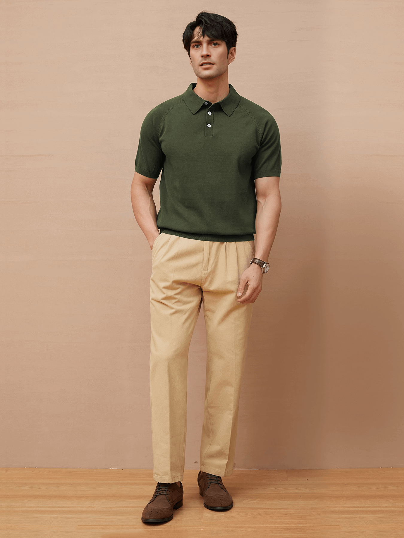 GentleKnit Short Sleeve Knitted Polo