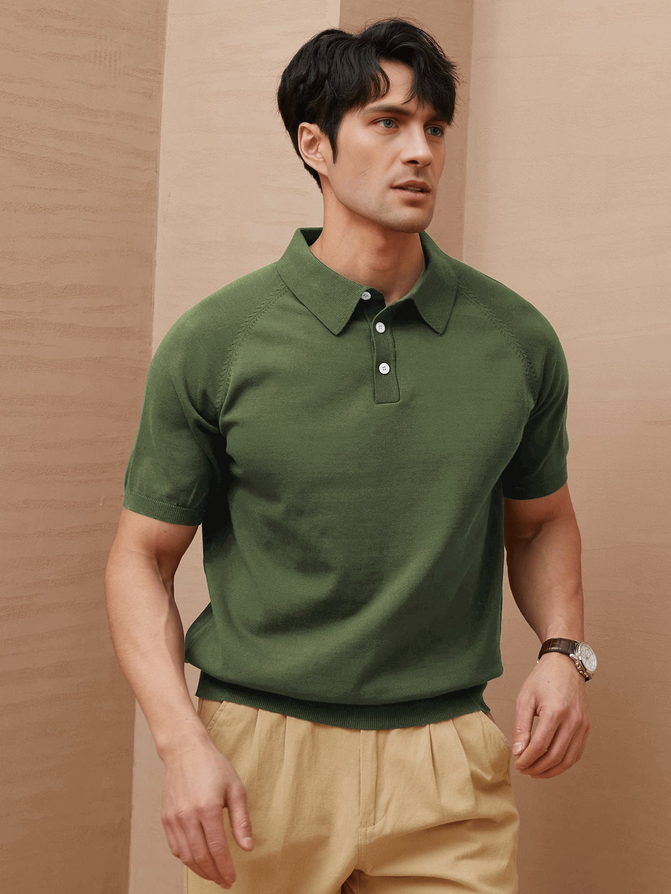 GentleKnit Short Sleeve Knitted Polo