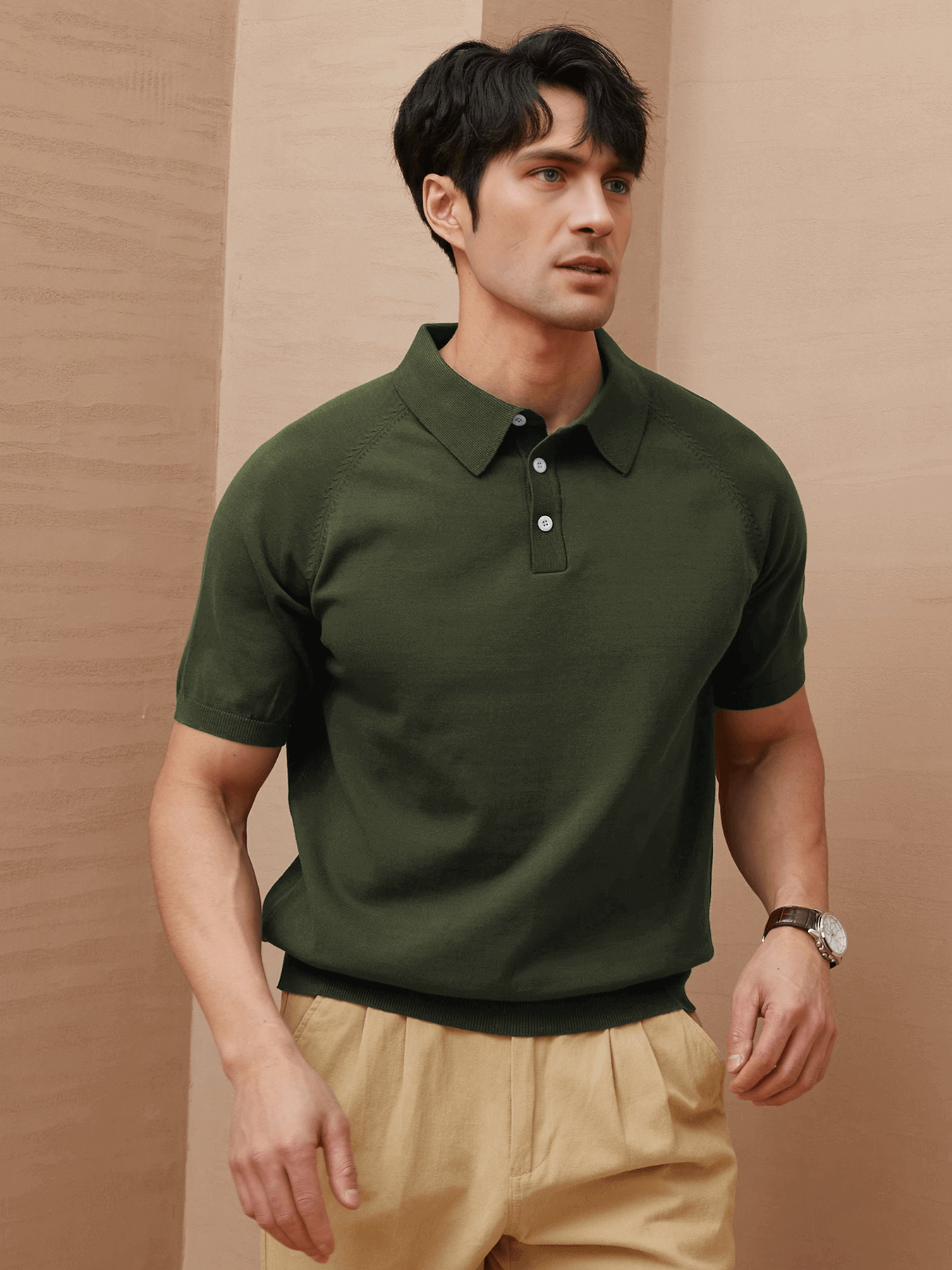 GentleKnit Short Sleeve Knitted Polo