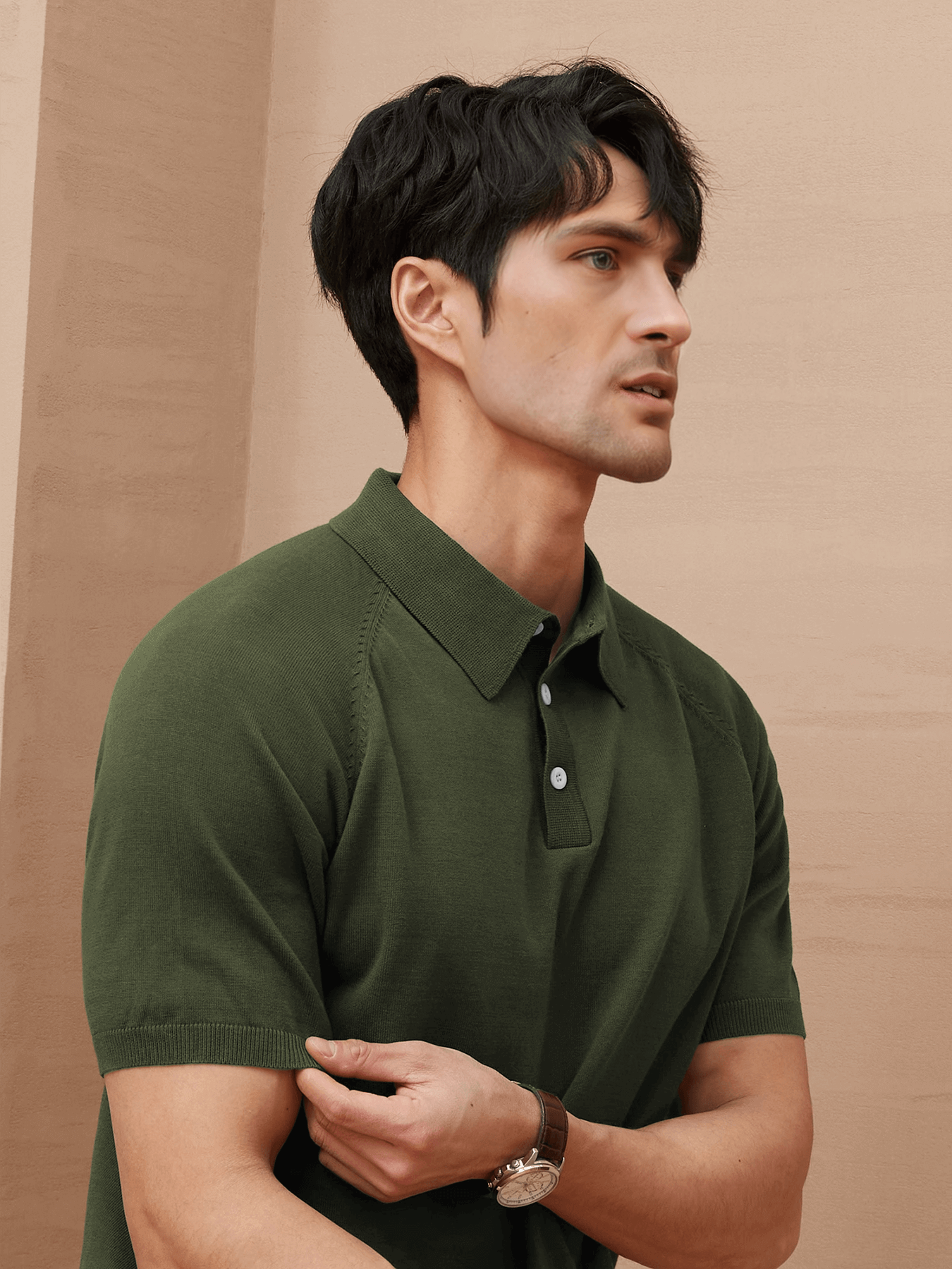 GentleKnit Short Sleeve Knitted Polo