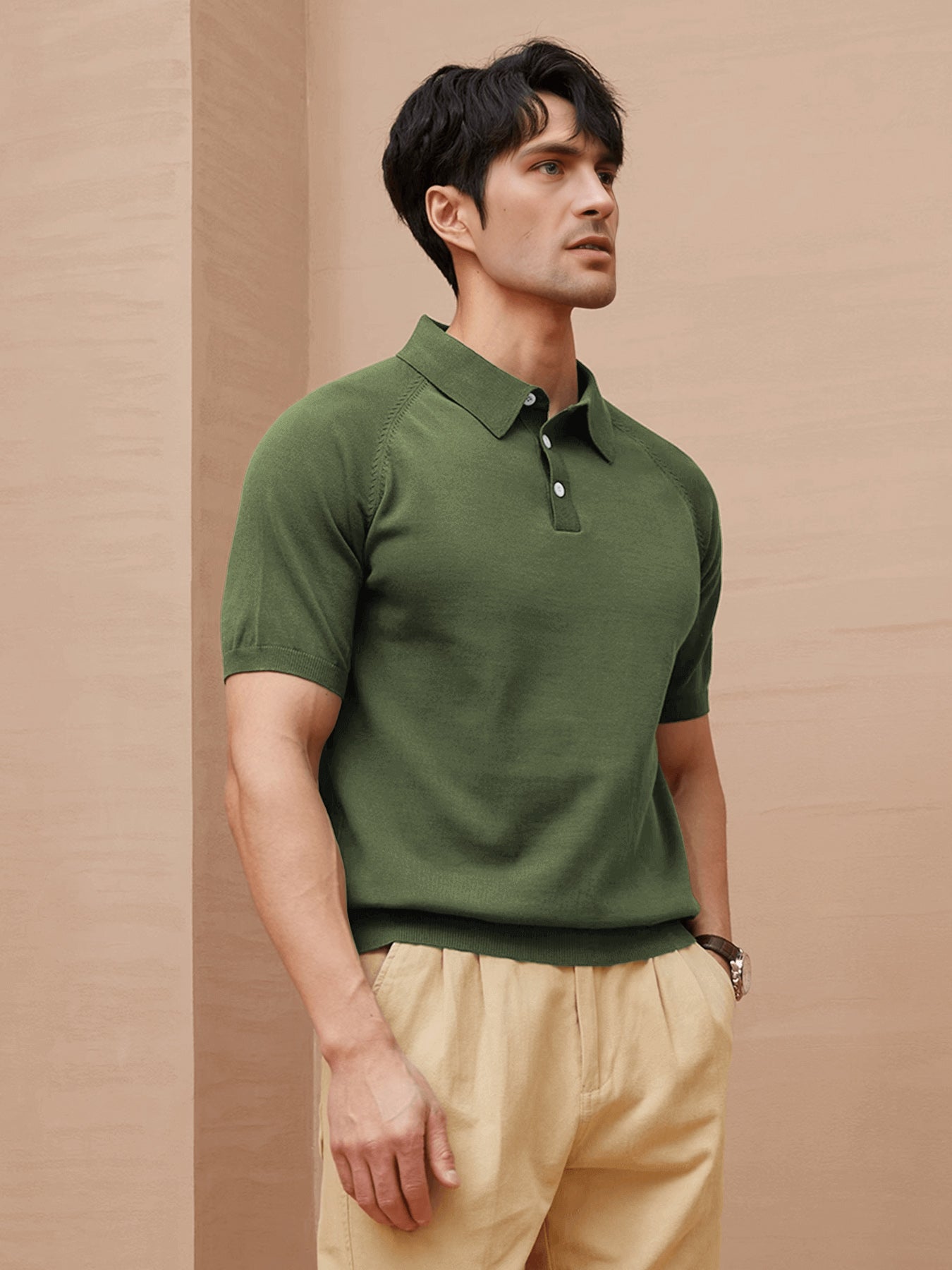 GentleKnit Short Sleeve Knitted Polo